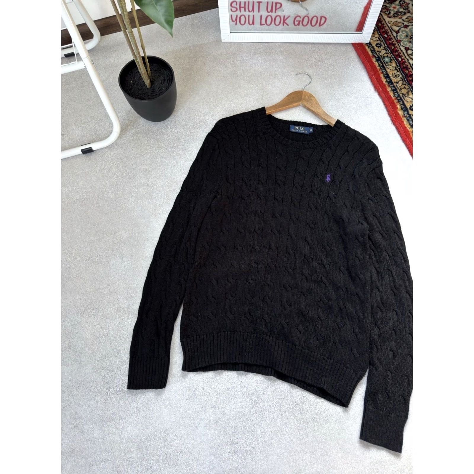 Polo Ralph Lauren Polo Ralph Lauren Sweater Pullover Knitted Black Old Money Size M Mens Size US M / EU 48-50 / 2 - 3 Thumbnail