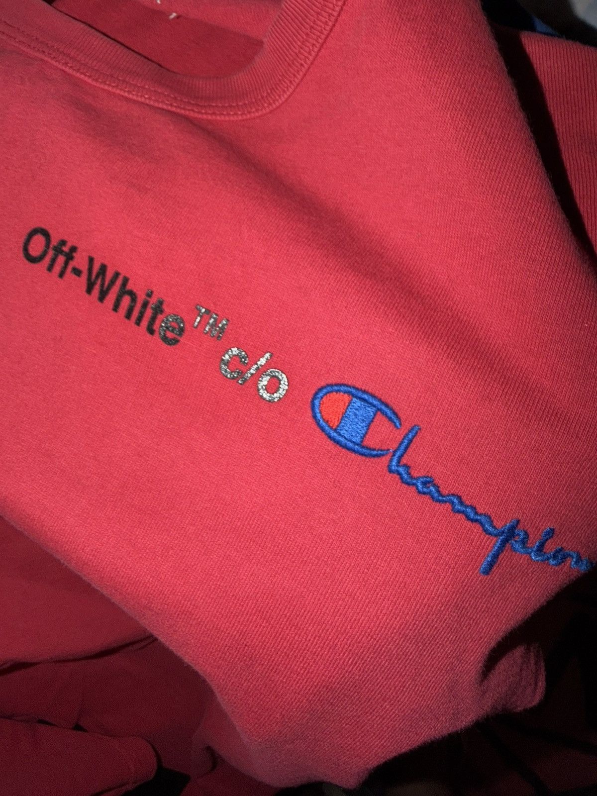 Champion × Off-White Short sleeve tee red Size US M / EU 48-50 / 2 - 3 Thumbnail