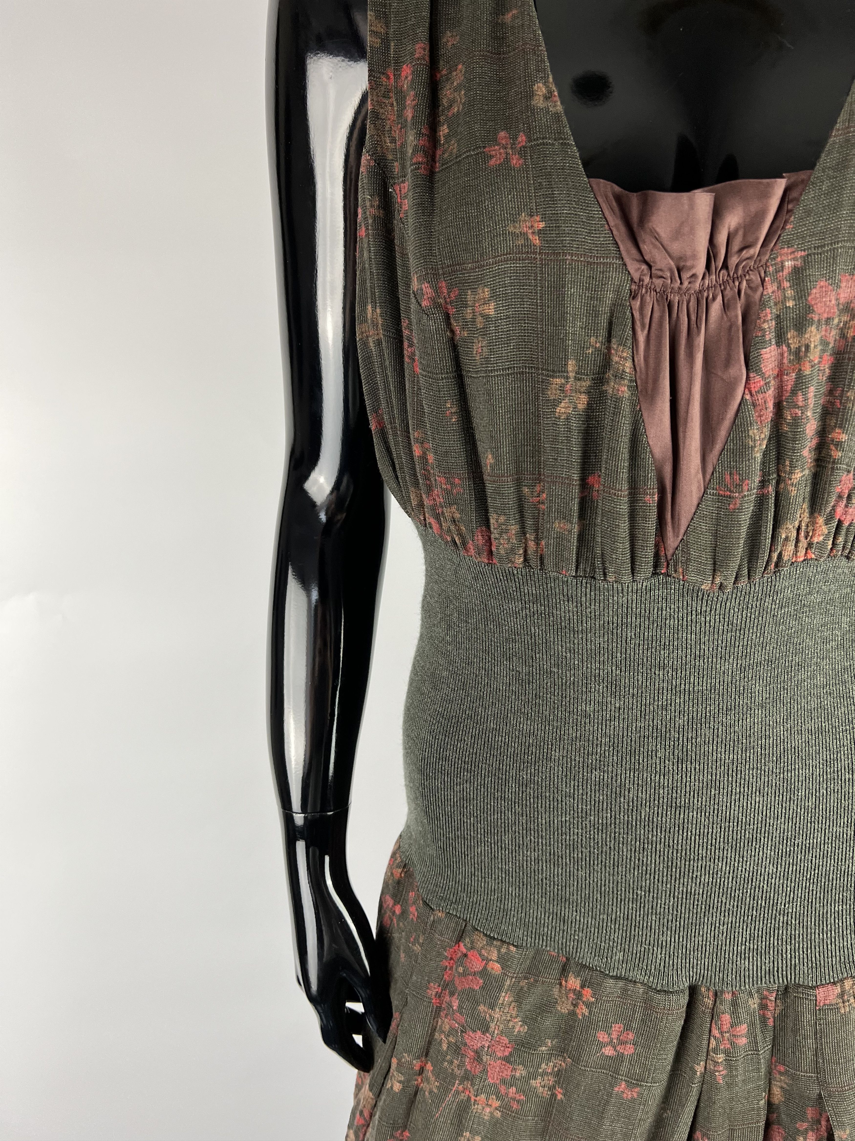 Designer Crea Concept Floral Print Sleeveless Midi Dress Size 42 Size M / US 6-8 / IT 42-44 - 9 Thumbnail
