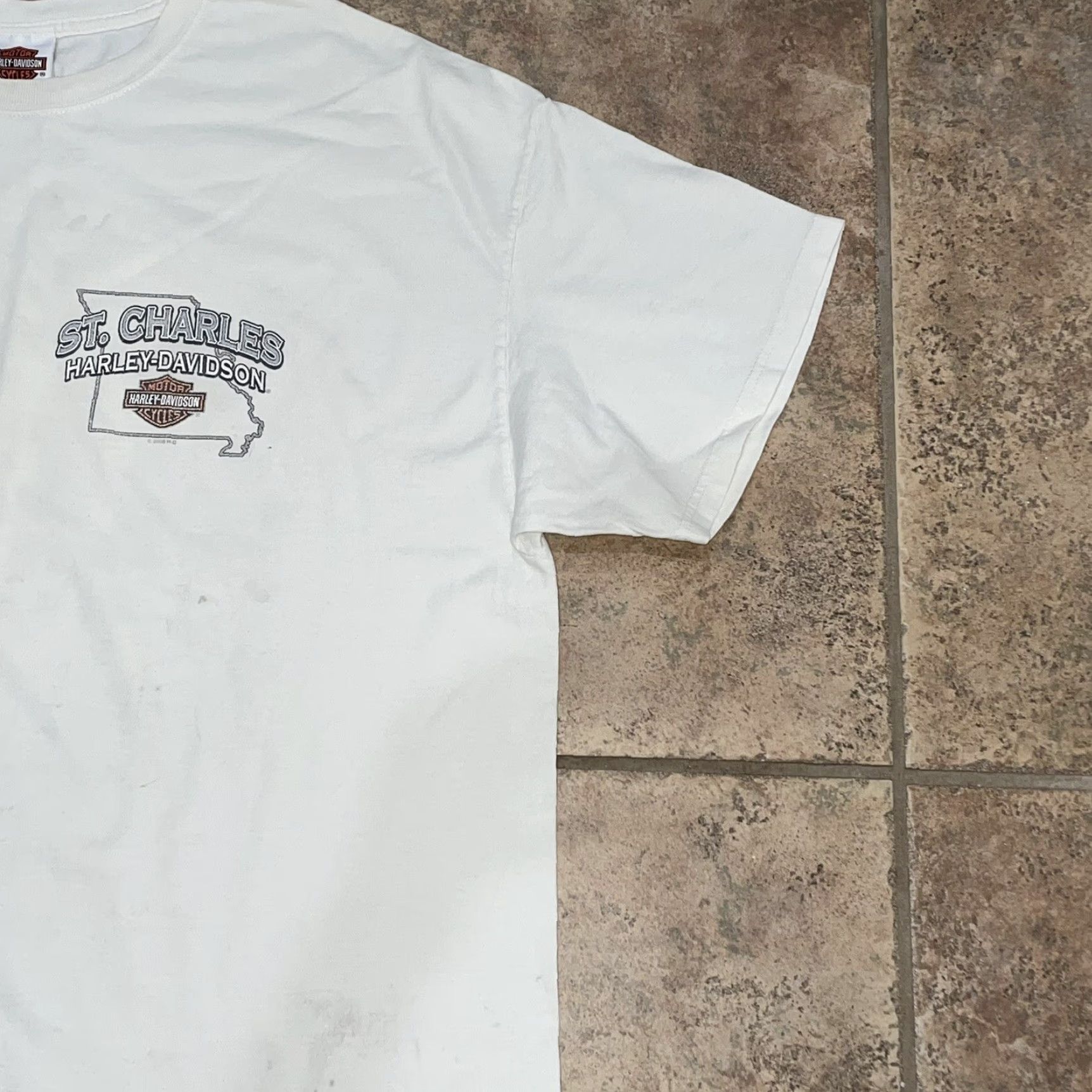Harley Davidson Harley-davidson St. Charles graphic Tee Mens Size XL White T-Shirt Men XL Size US XL / EU 56 / 4 - 3 Thumbnail