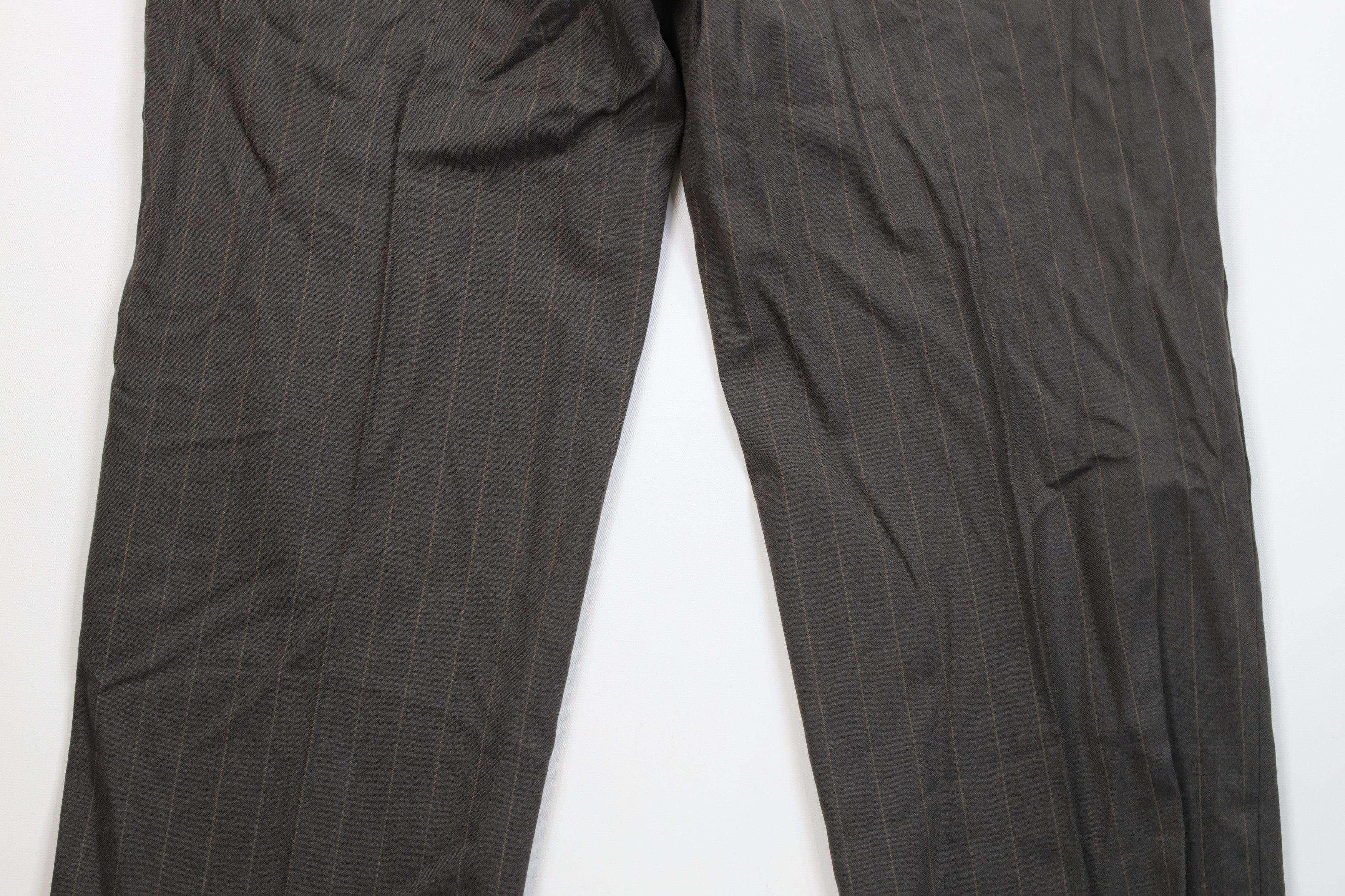 Vintage Vintage 70s Striped Wool Blend Knit Wide Leg Chino Pants USA Size US 34 / EU 50 - 10 Thumbnail