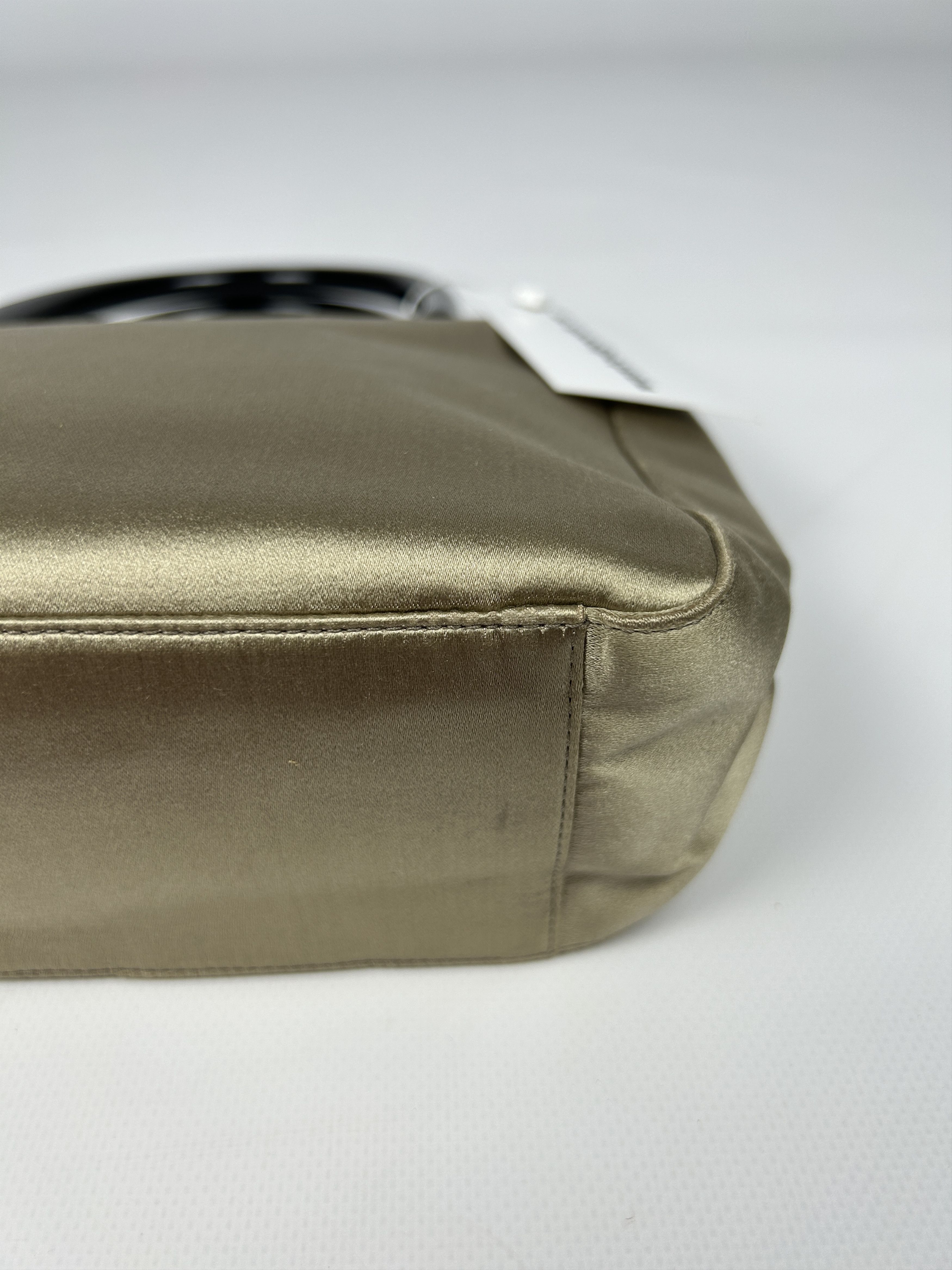 Prada Prada triangle logo velvet plastic handle mini tote bag Size ONE SIZE - 16 Thumbnail