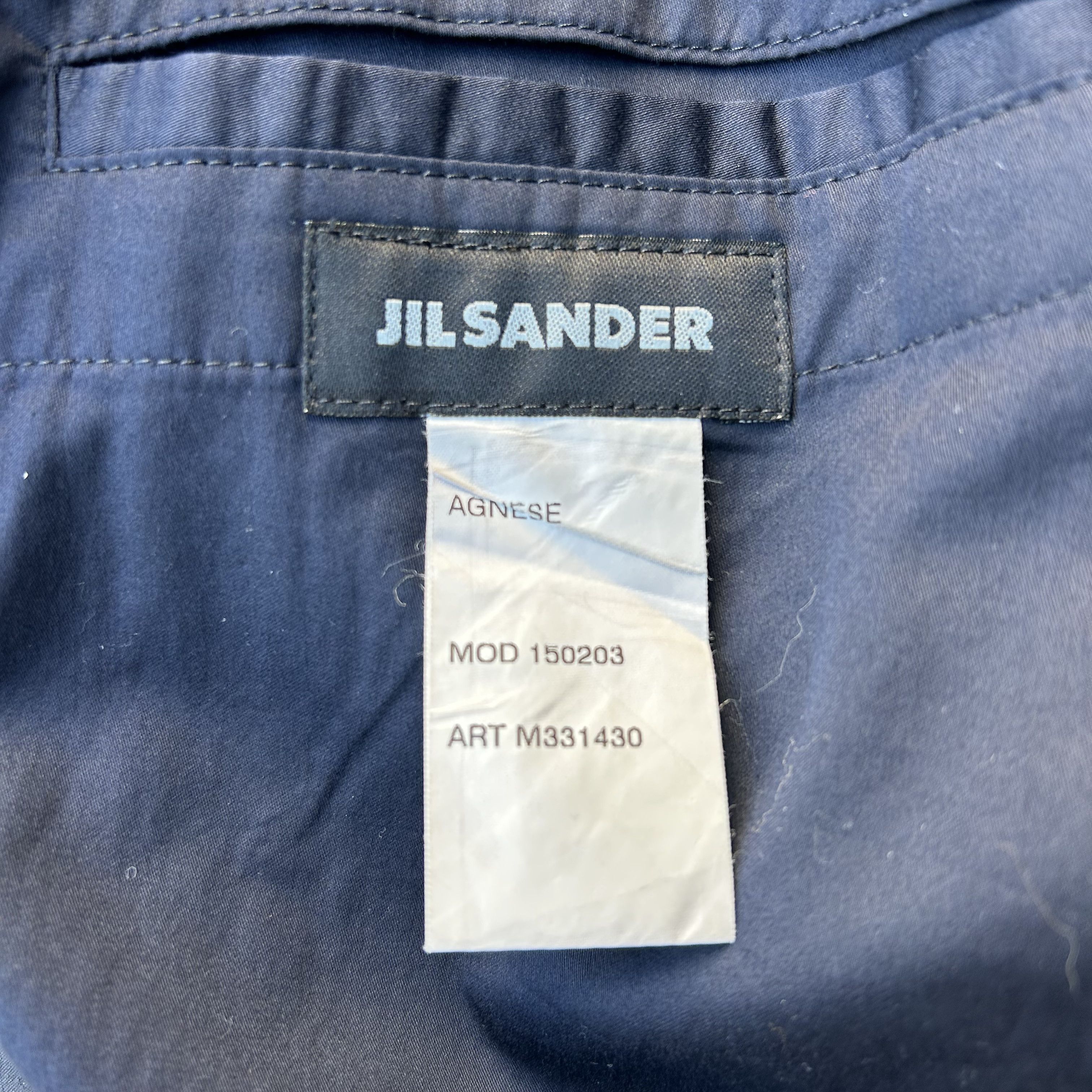 Jil Sander Jil Sander Dark Blue Pinstripe Blazer Jacket Size 48R - 9 Thumbnail