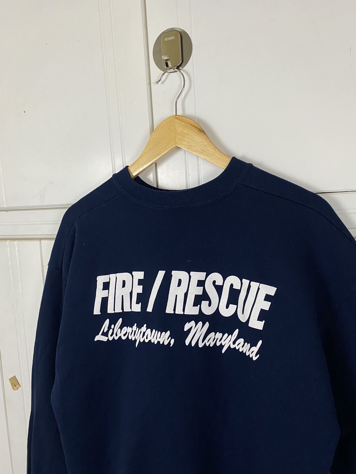 Jerzees × Vintage Vintage Fire Dept. Sweatshirt Size US L / EU 52-54 / 3 - 2 Thumbnail