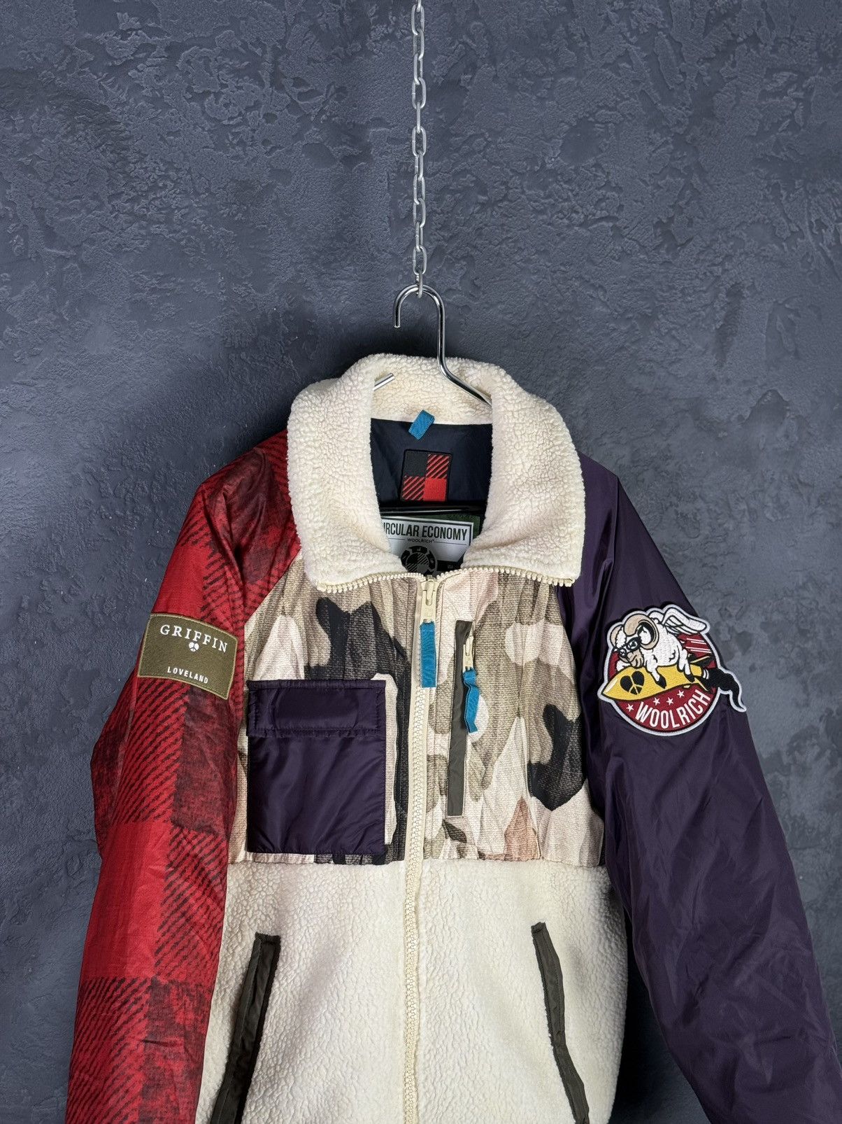 Woolrich Woolen Mills Woolrich Woolen Mils Camouflag Puffer Faux Fur Sherpa Jacket Size US M / EU 48-50 / 2 - 4 Thumbnail