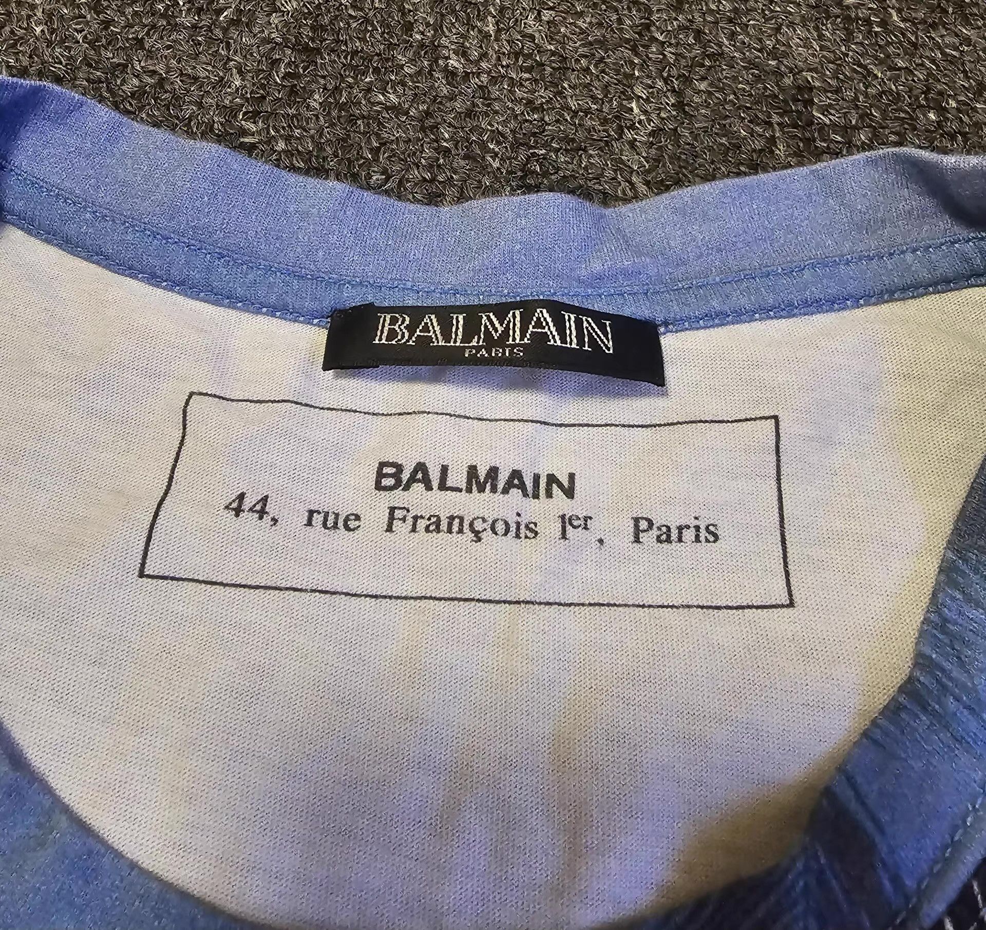 Balmain Balmain Short Sleeve T-Shirt, Q4 Size US L / EU 52-54 / 3 - 2 Thumbnail