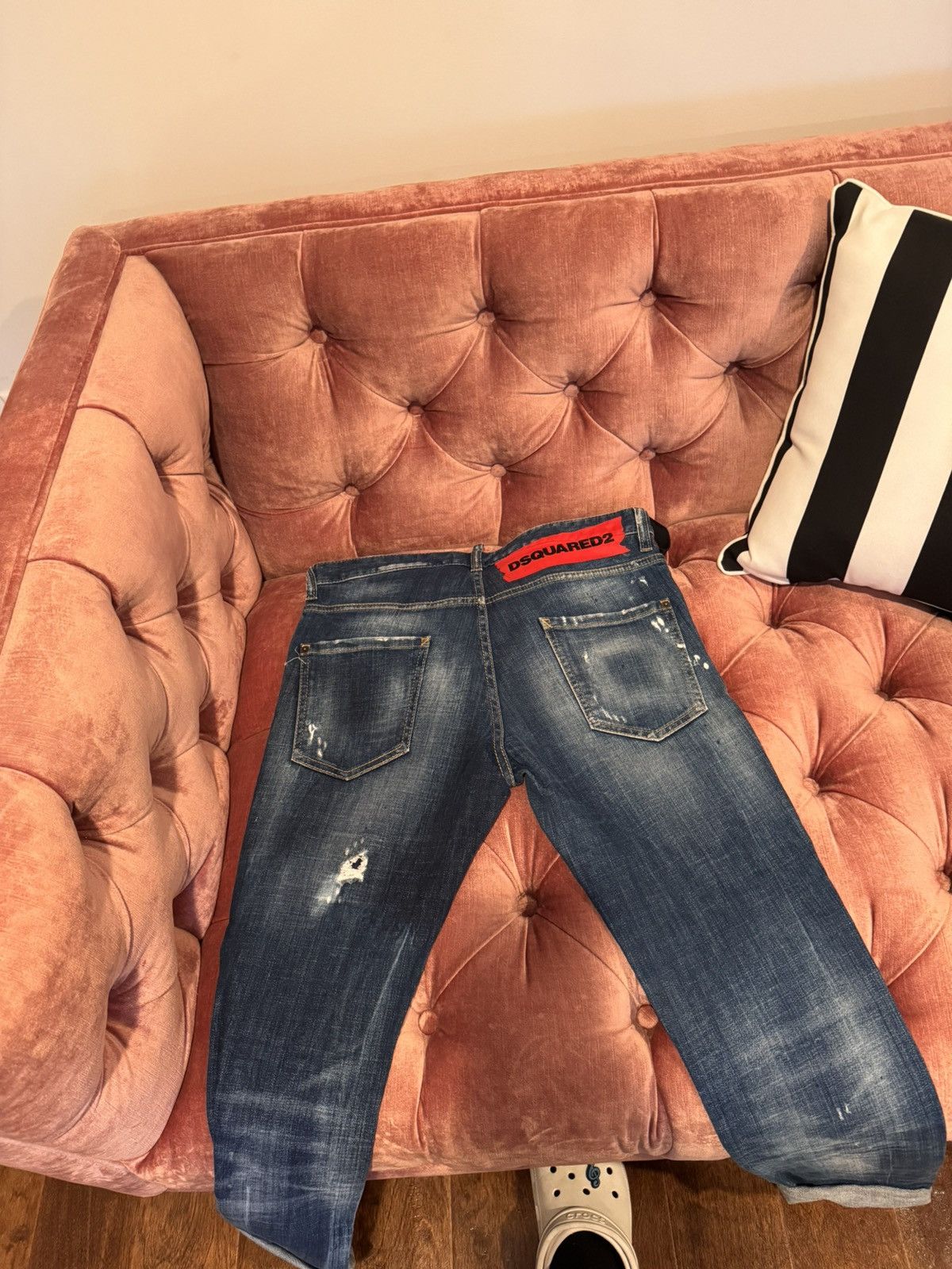 Dsquared2 Dsquared2 blue denim jeans with details Size US 28 / EU 44 - 4 Thumbnail