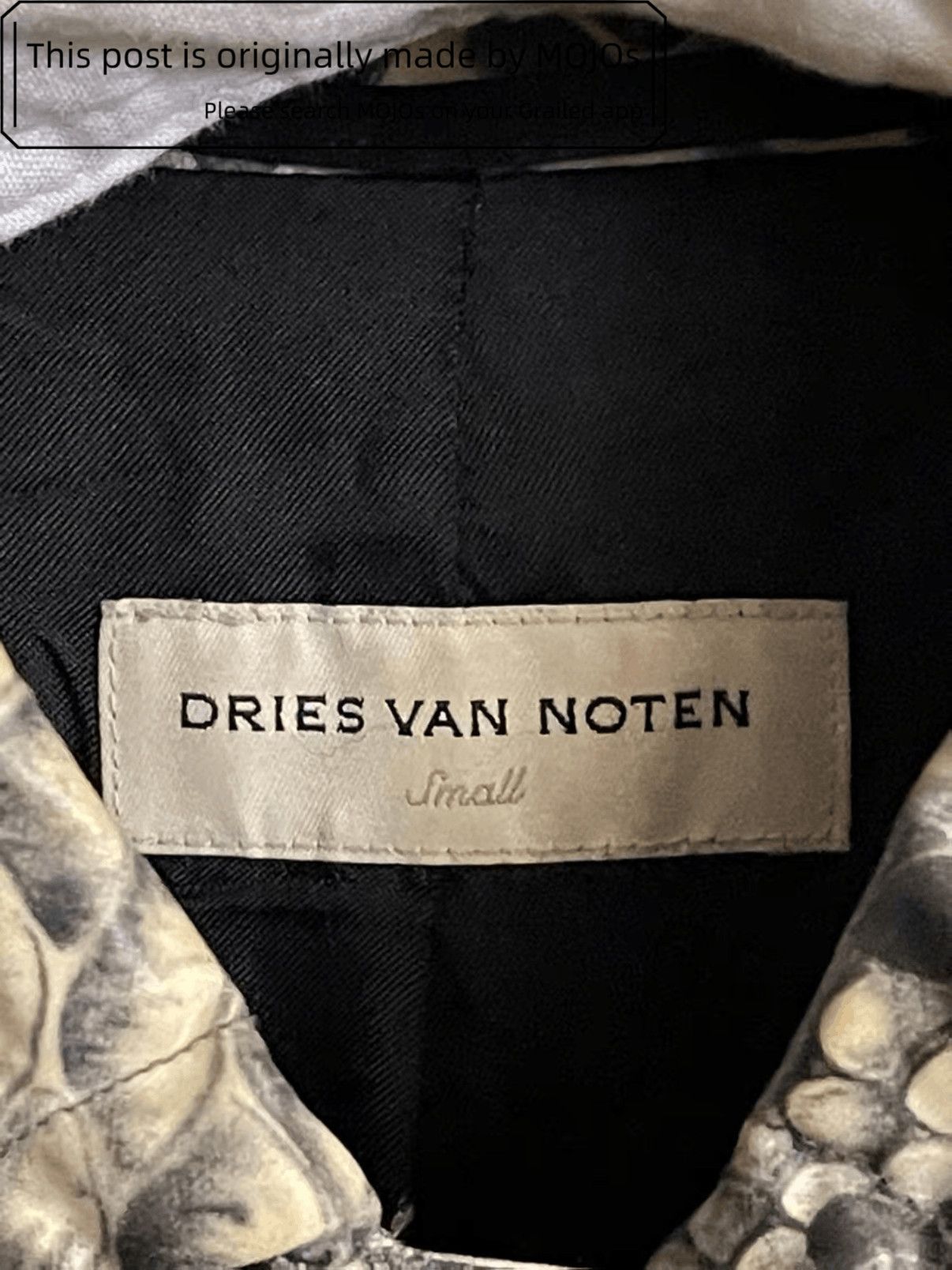 Dries Van Noten Dries Van Noten 09AW Snake Skin Trench Coat mojos504 Size US S / EU 44-46 / 1 - 5 Thumbnail
