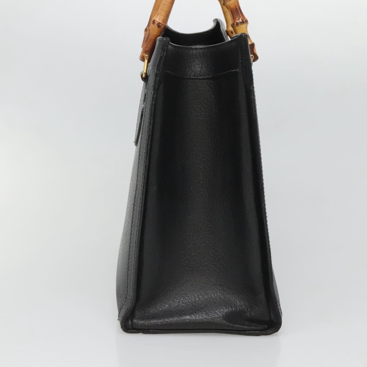 Gucci GUCCI Bamboo Hand Bag Leather Black Gold 002 2853 0260 0 Size ONE SIZE - 5 Thumbnail