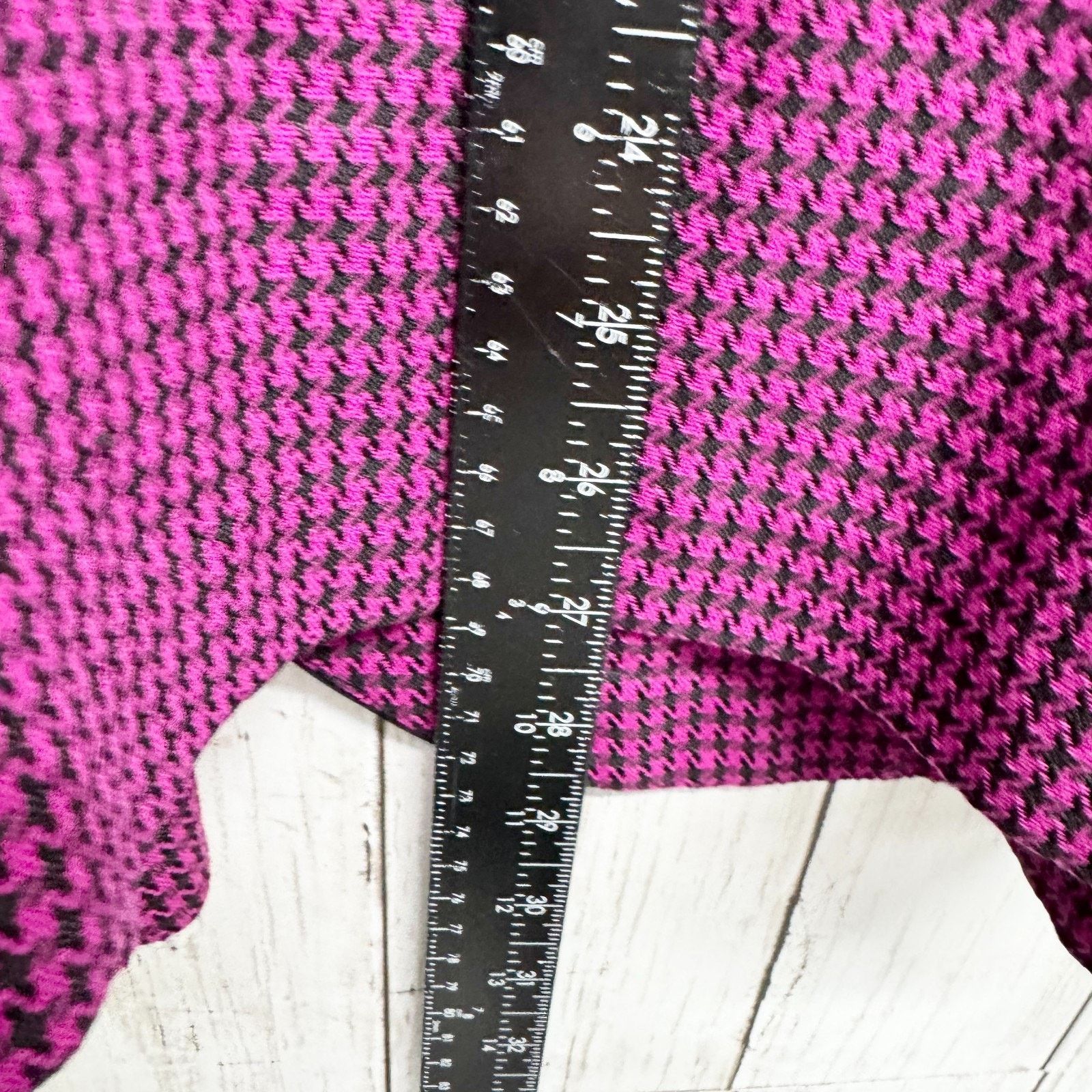 Vintage Vtg Jacket Women Chest 39" Houndstooth Long Sleeve Blazer Size L / US 10 / IT 46 - 3 Thumbnail