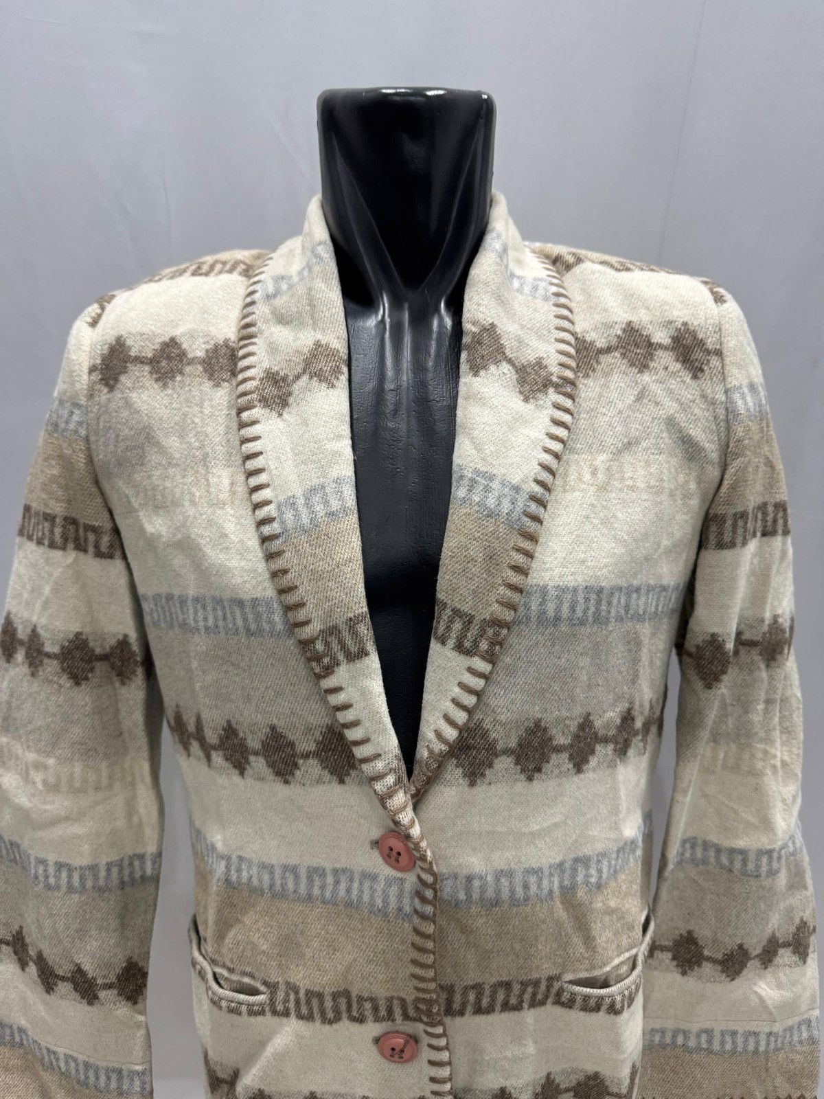 Aztech Mountain × Tribal Streetwear Vintage Dalmys Aztec Blazer Jacket Size US M / EU 48-50 / 2 - 2 Thumbnail