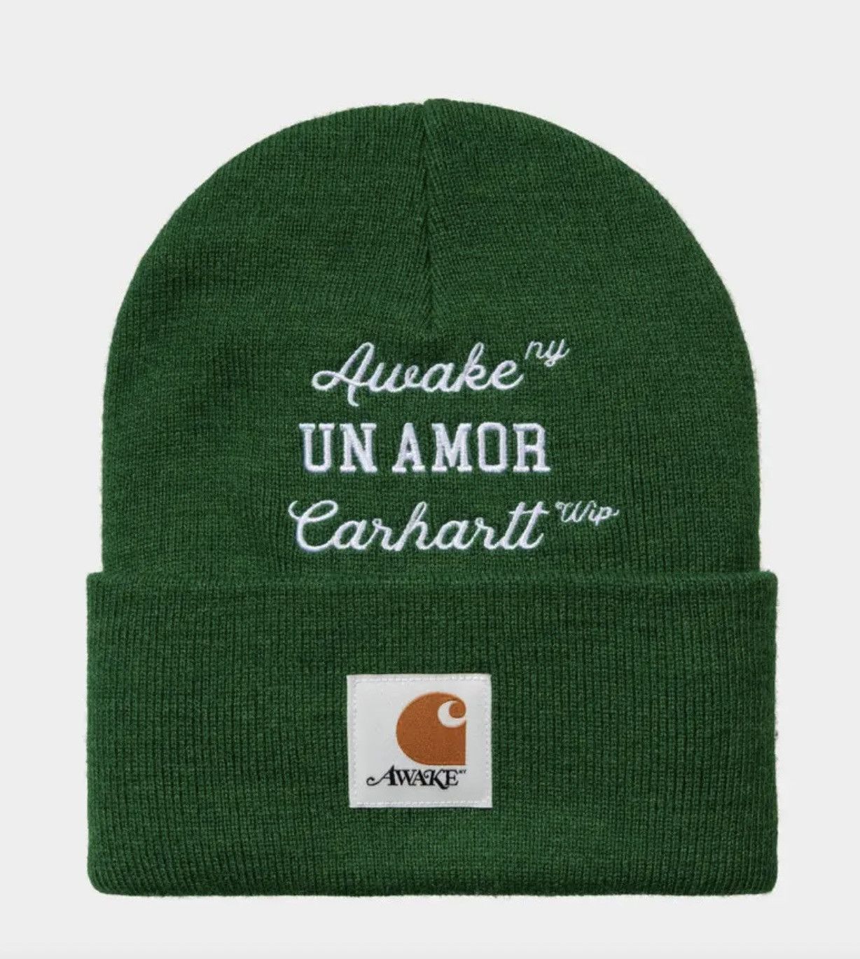 Carhartt ニット帽 緑 Awake UN AMOR Awake NY × Carhartt Wip Awake NY X Carhartt WIP Un Amor