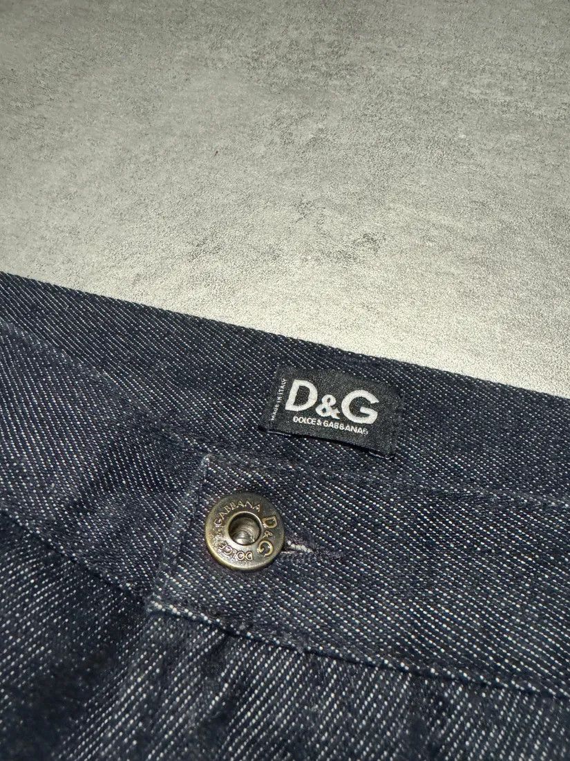 Dolce & Gabbana × Vintage 2000s Dolce & Gabbana Brut Denim Jeans & Velvet Hybride Pants Size US 30 / EU 46 - 7 Thumbnail