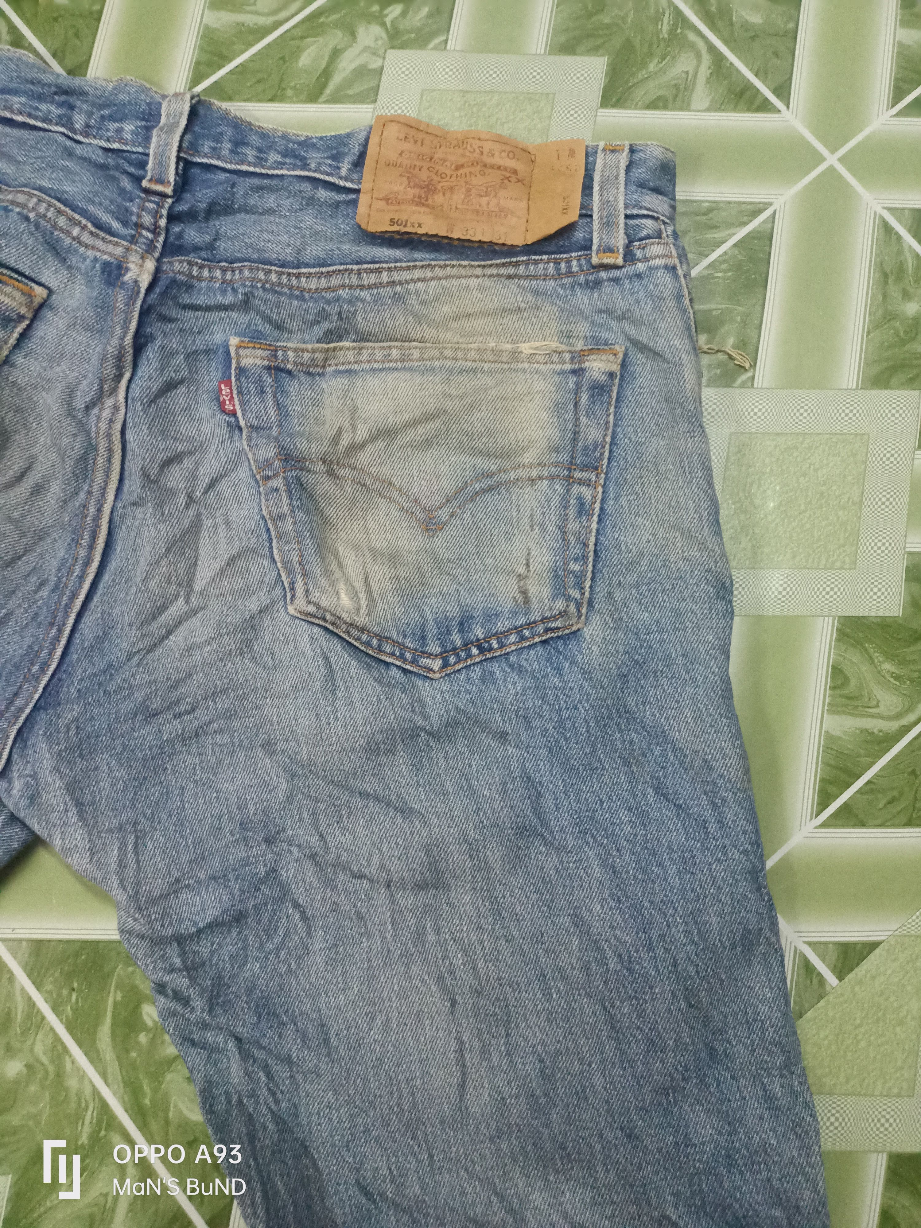 Distressed VINTAGE Levi's 501XX 90s