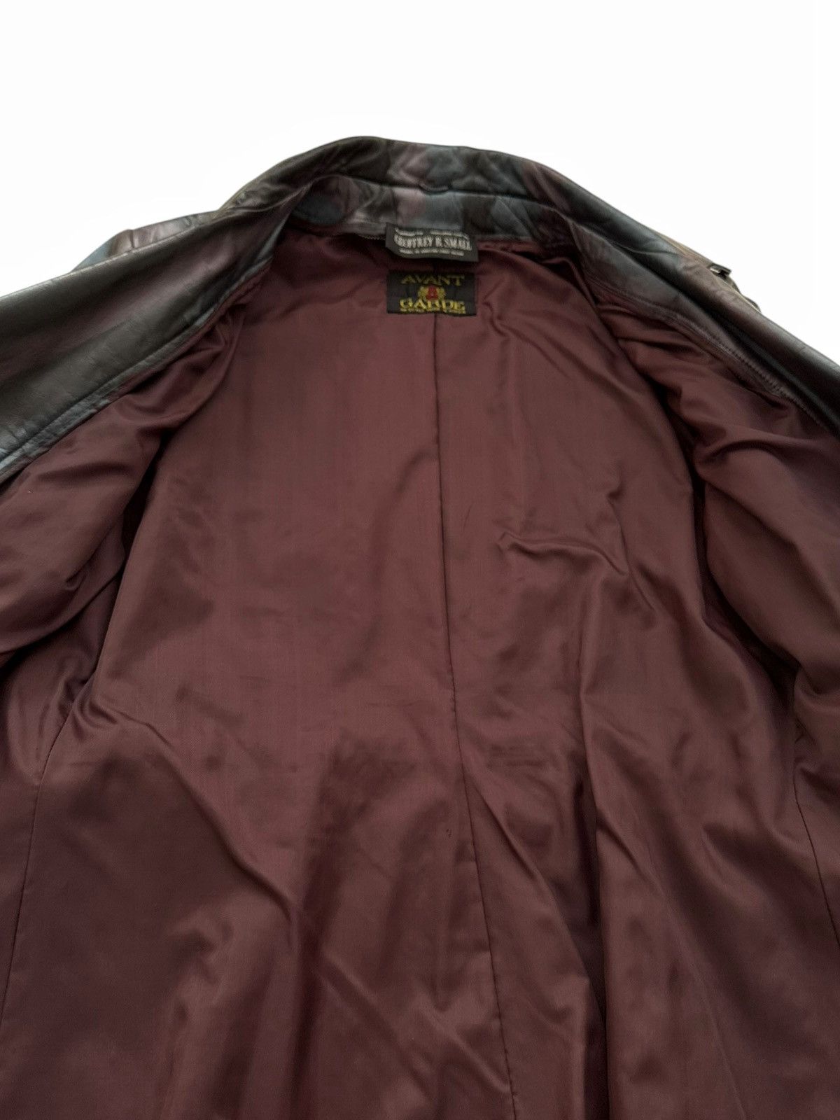 Geoffrey B. Small 1980’s Geoffrey OG Upcycled Hand Painted Leather Jacket Size US M / EU 48-50 / 2 - 8 Thumbnail