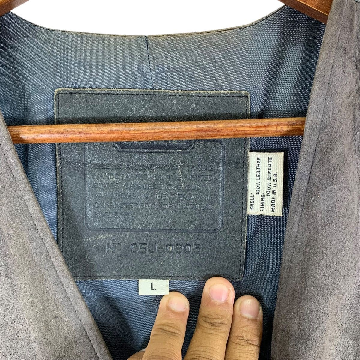 Coach VINTAGE COACH BRAND VEST SUEDE LEATHER Size US L / EU 52-54 / 3 - 5 Thumbnail