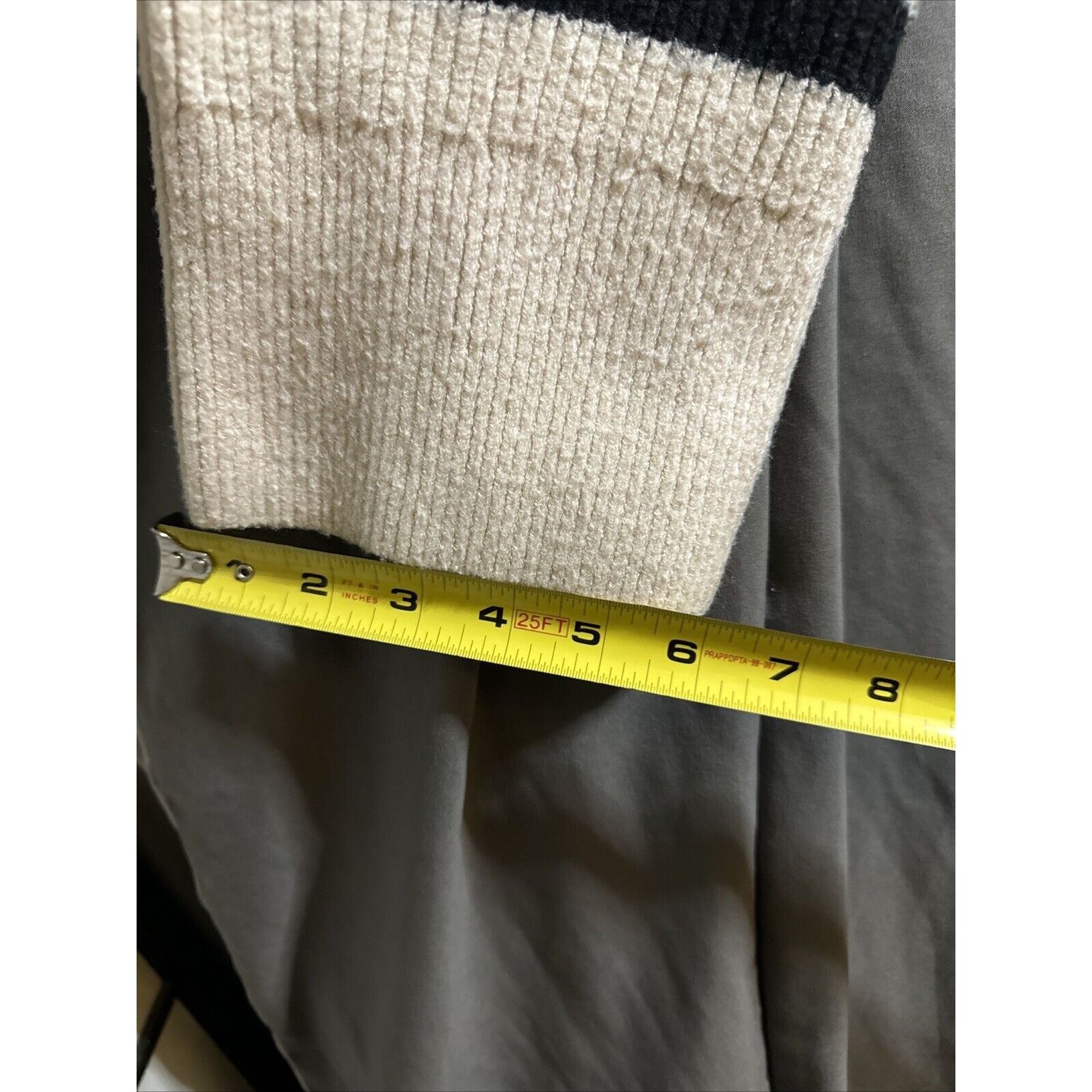 Zara Zara Knit Cropped Oversized Striped Boxy Distressed Sweater Size S / US 4 / IT 40 - 11 Thumbnail