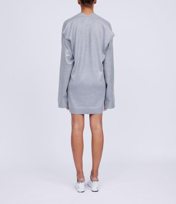 Maison Margiela o1bcso1str0426 Wool Blend Cardigan in Grey Size S / US 4 / IT 40 - 4 Thumbnail