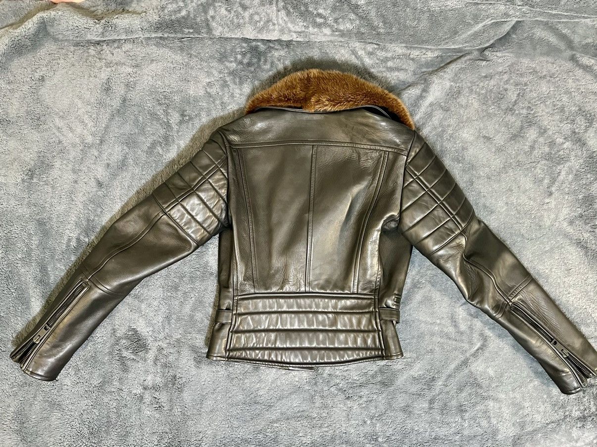 Burberry Prorsum 100% Authentic Burberry Prorsum Mink & Lambskin Biker Jacket Size S / US 4 / IT 40 - 4 Thumbnail