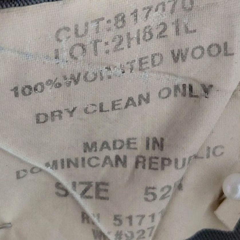 Vintage Gianfranco Ruffini Italy Worsted Wool Blazer Gray 52 Size 52R - 3 Thumbnail
