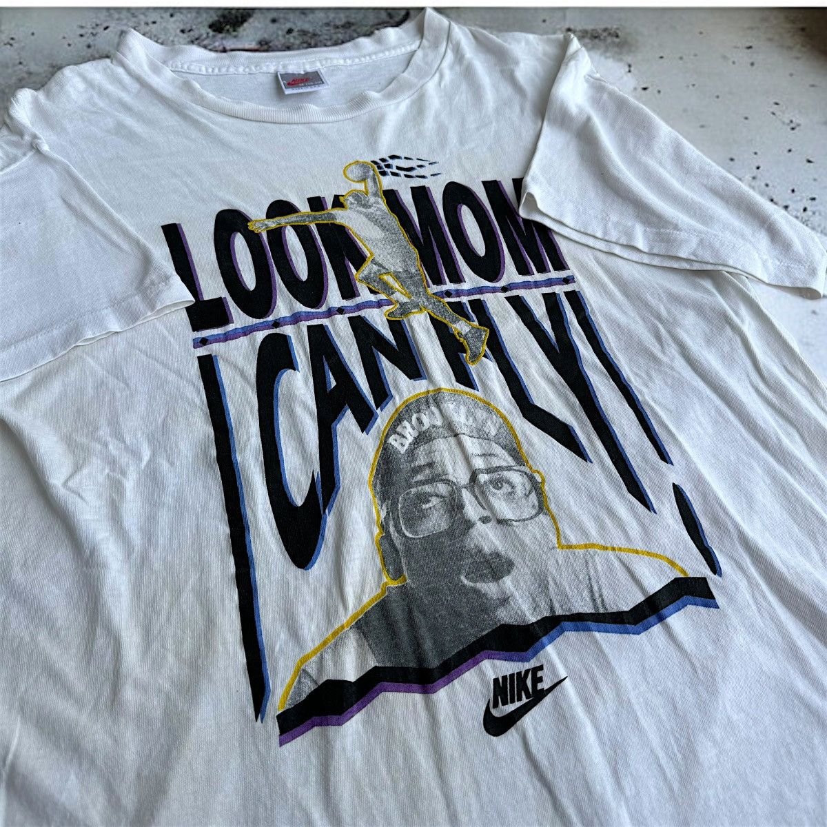 Nike × Travis Scott 80s Nike Look Mom I Can Fly Spike Lee Vintage Jordan Shirt Size US M / EU 48-50 / 2 - 4 Thumbnail