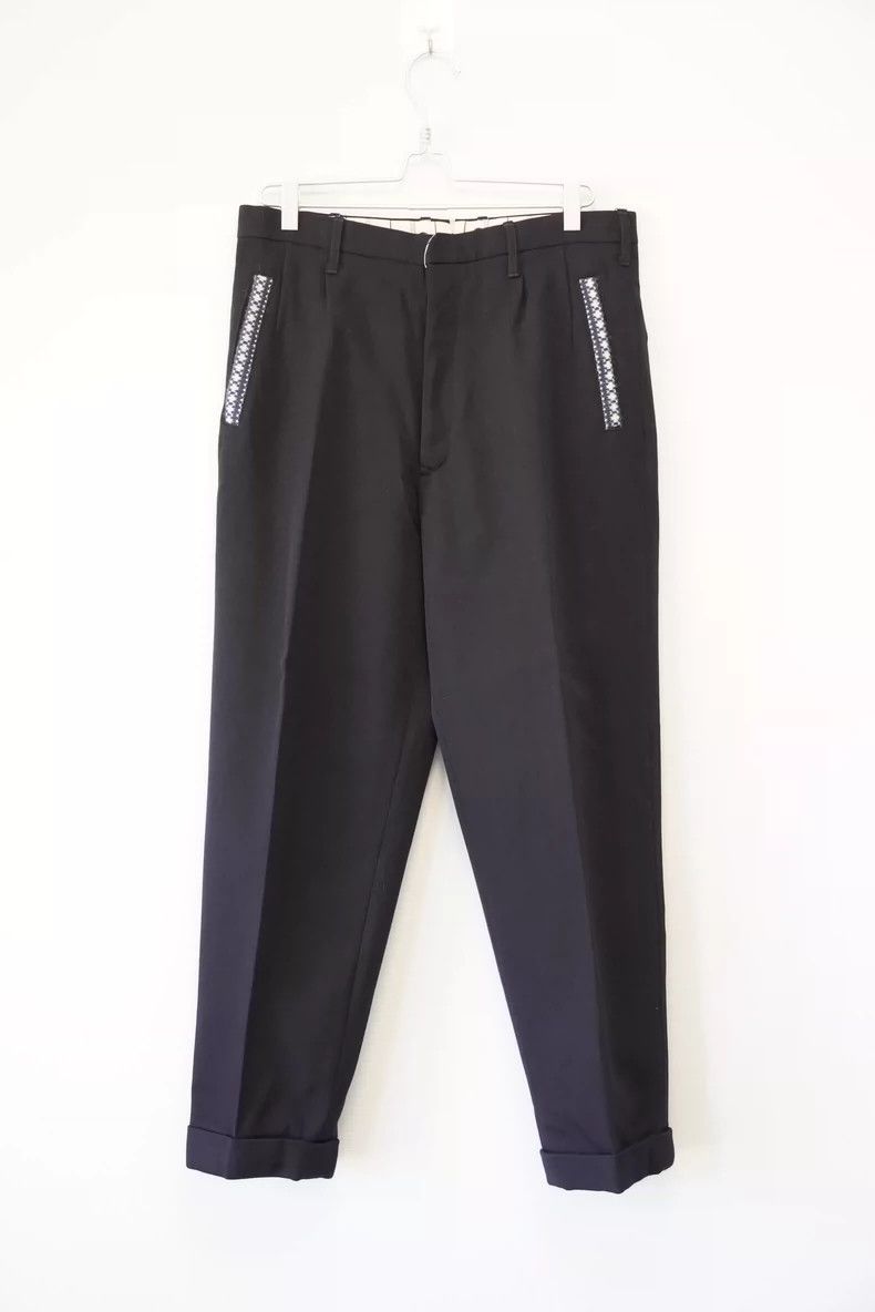 Yohji Yamamoto Yohji Yamamoto size l 95AW knit paneled wool pants 2503-Ne Size US 30 / EU 46 - 1 Thumbnail