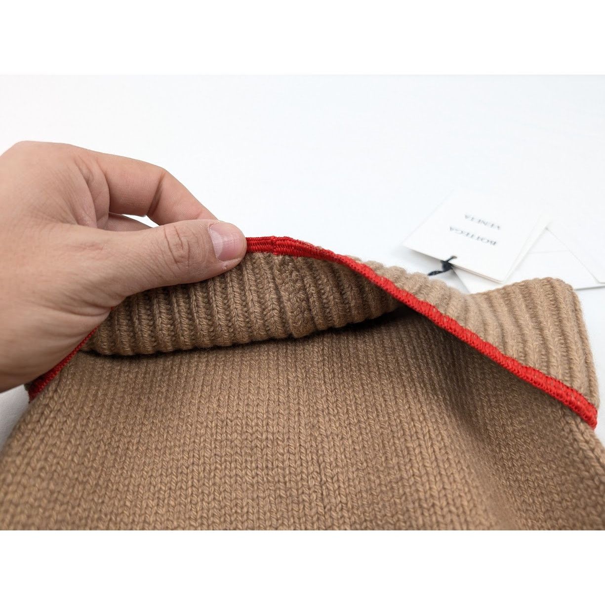 Bottega Veneta o1rshd1 Size: M / Overlock Wool Cashmere Beanie Hat / Cap Size ONE SIZE - 10 Thumbnail
