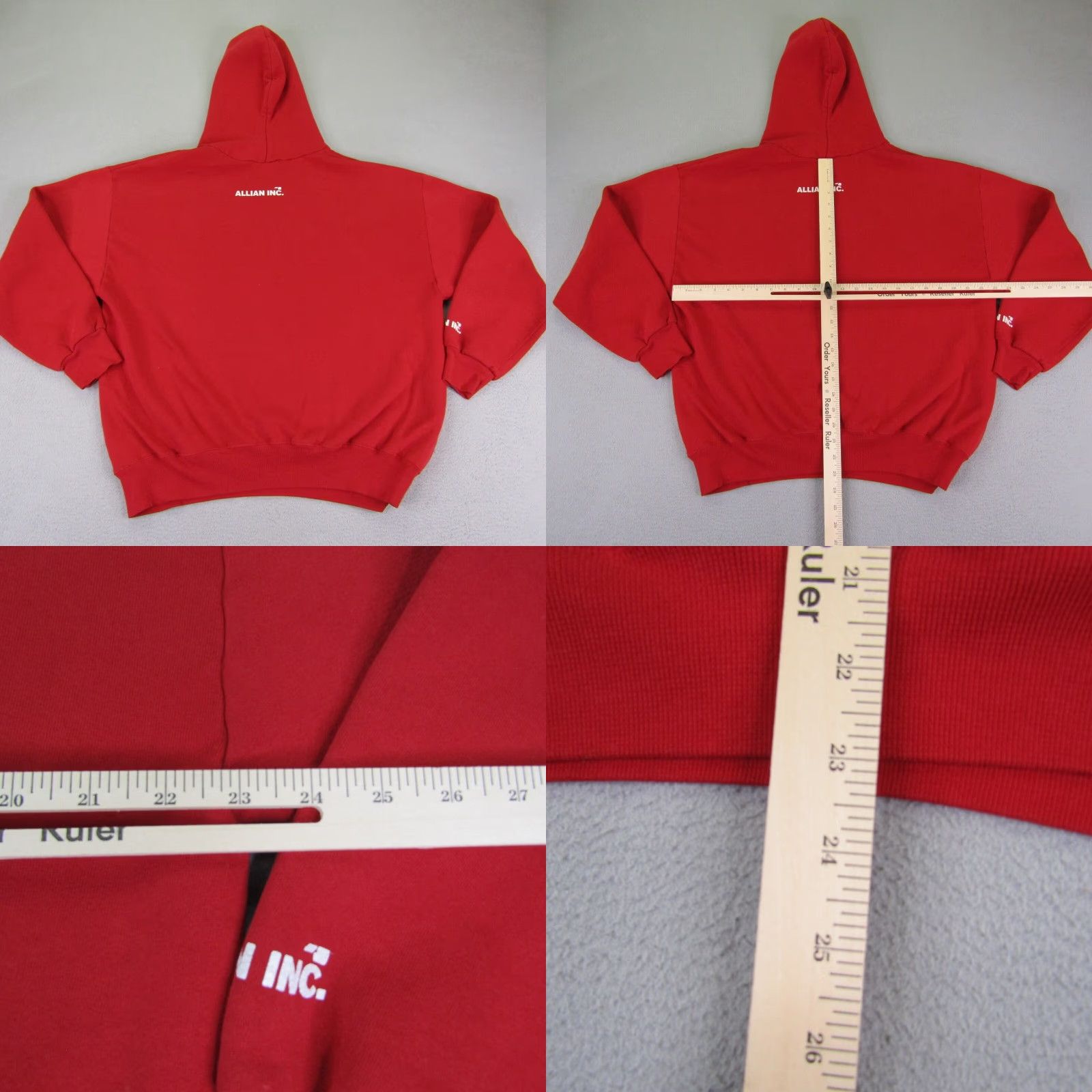 Vintage VINTAGE Allian Hoodie Sweatshirt Mens XL Red Knit Pullover Hooded Pockets 90s Outdoor Theme Accessories Size US XL / EU 56 / 4 - 8 Thumbnail