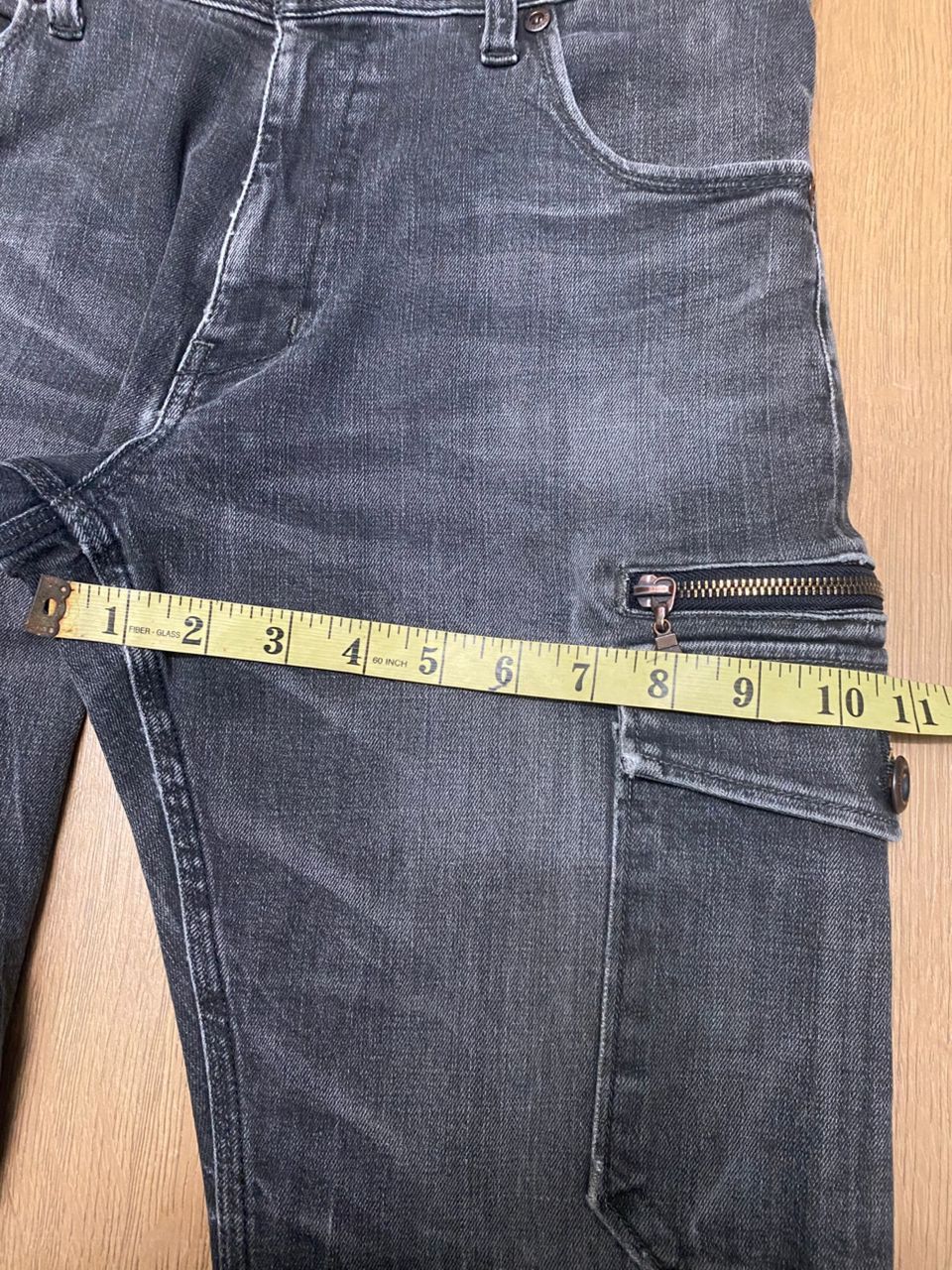 If Six Was Nine 💥BEST OFFER💥VINTAGE BACK NUMBER CARGO DISTRESSED DENIM Size US 30 / EU 46 - 4 Thumbnail