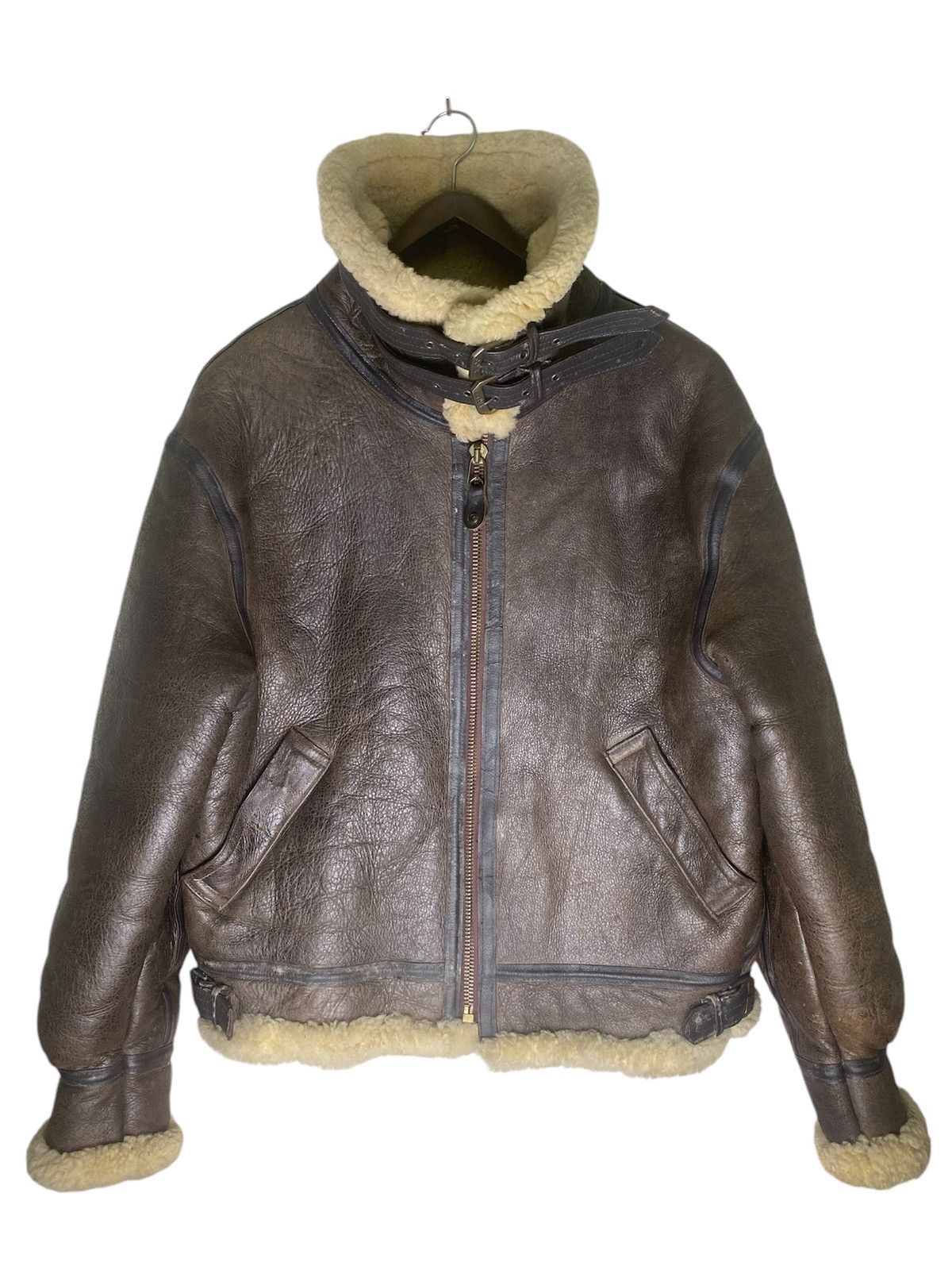 Avirex Vintage Avirex B-3 Sheepskin Flight Leather Jacket Shearling Size US L / EU 52-54 / 3 - 2 Thumbnail