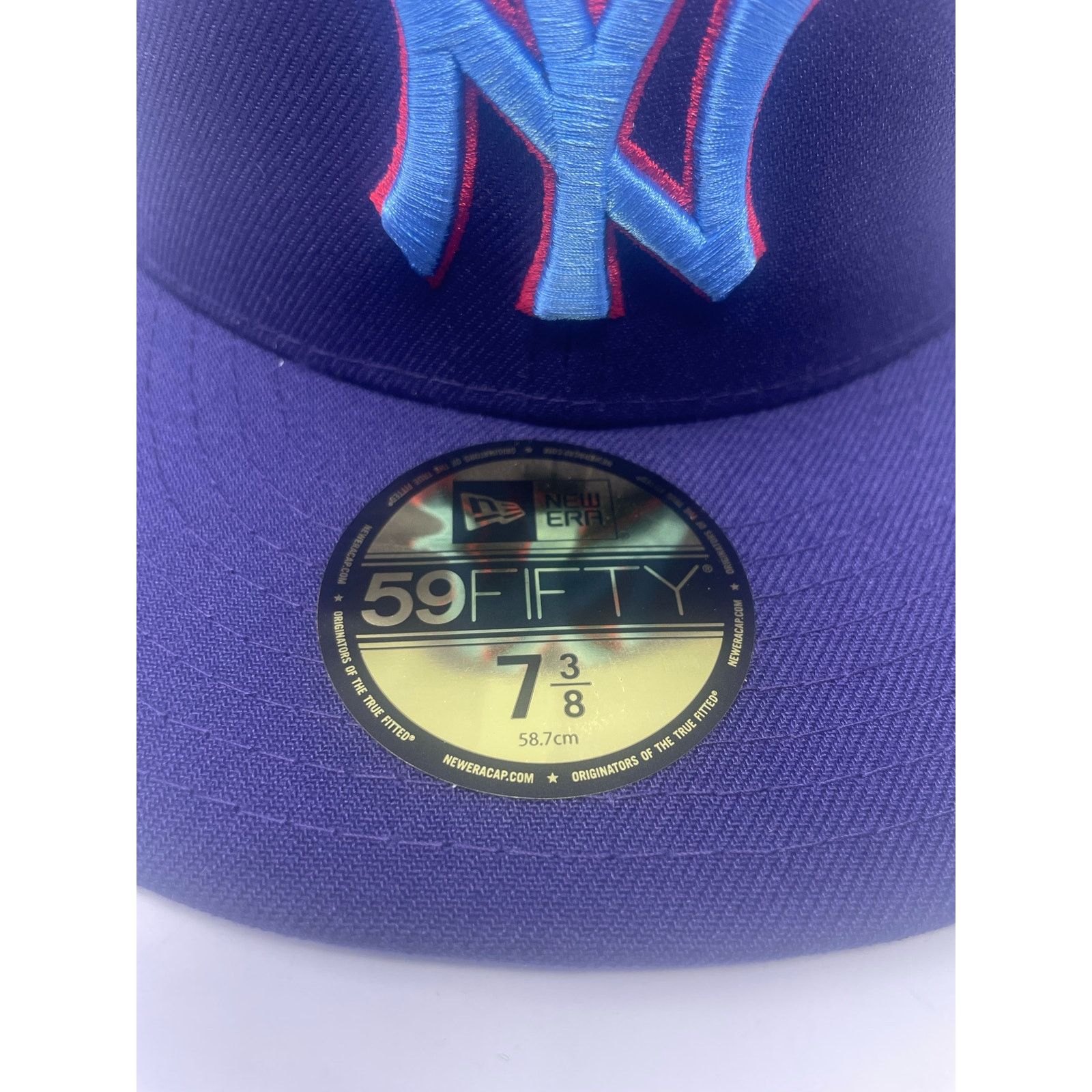 New Era New York Yankees 59Fifty Fitted Hat New Era Mens Size 7 3/8 Size ONE SIZE - 3 Thumbnail