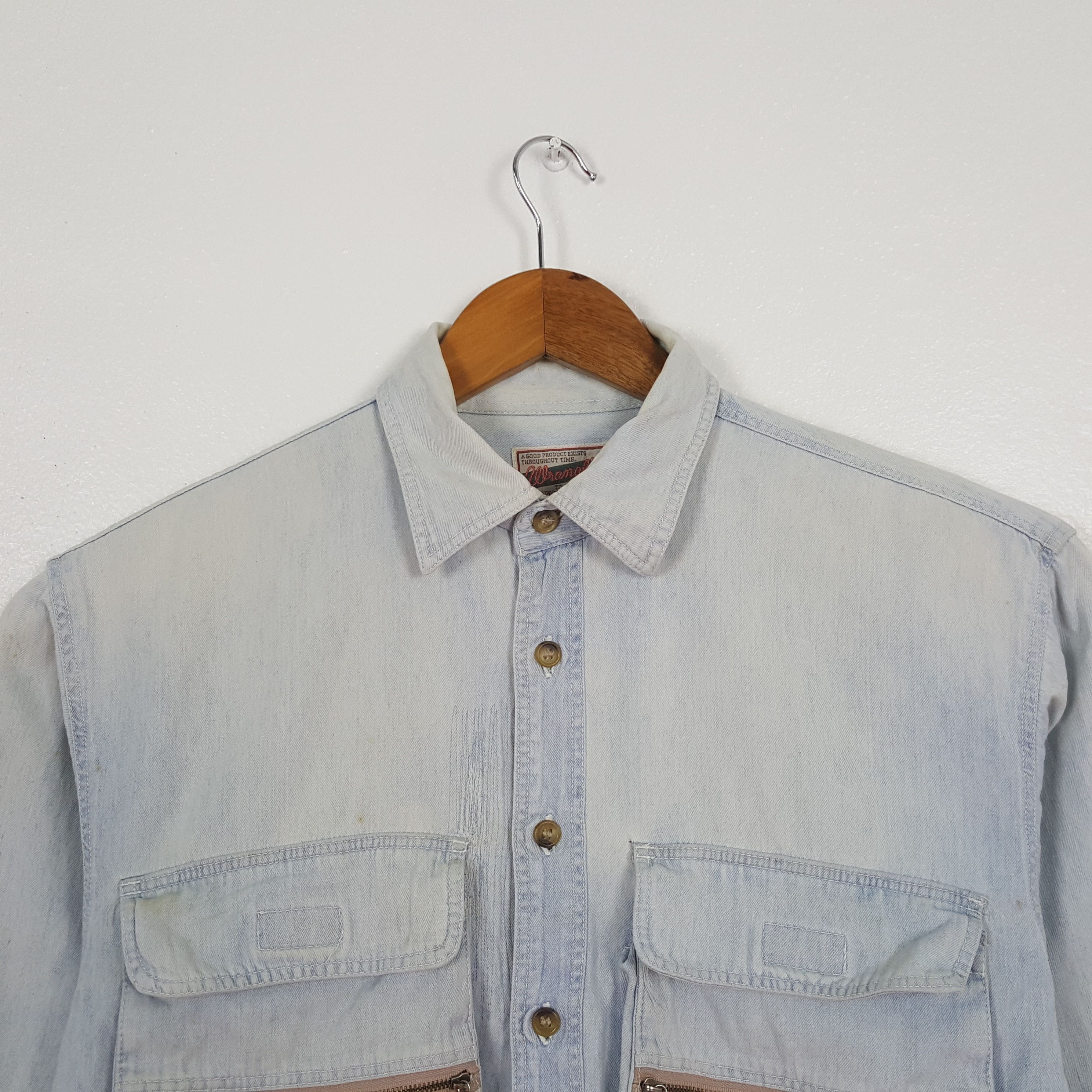 Wrangler Vintage Wrangler Western Style Denim Shirt C319N1 Size US L / EU 52-54 / 3 - 2 Thumbnail