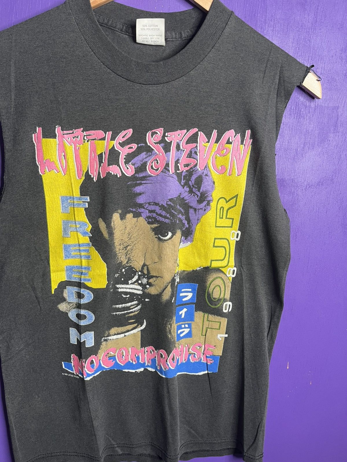 Band Tees × Vintage Vintage 1988 Little Steven freedom no compromise tank top Size US M / EU 48-50 / 2 - 3 Thumbnail