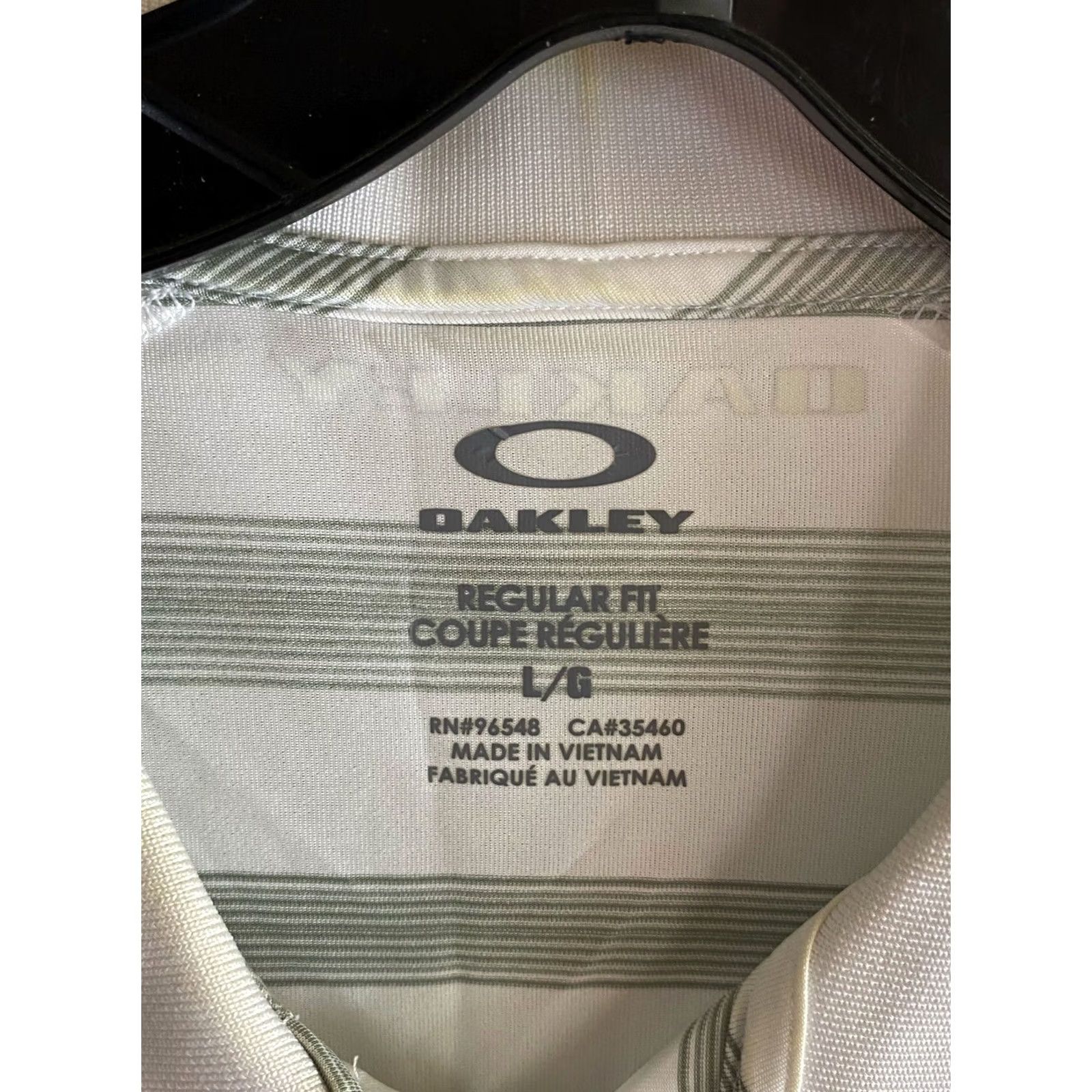 Oakley Oakley UNLV Rebel Golf Foundation Stripe Poly POLO SHIRT Large L Mens Polo Sharp Color XS? Size US XL / EU 56 / 4 - 4 Thumbnail