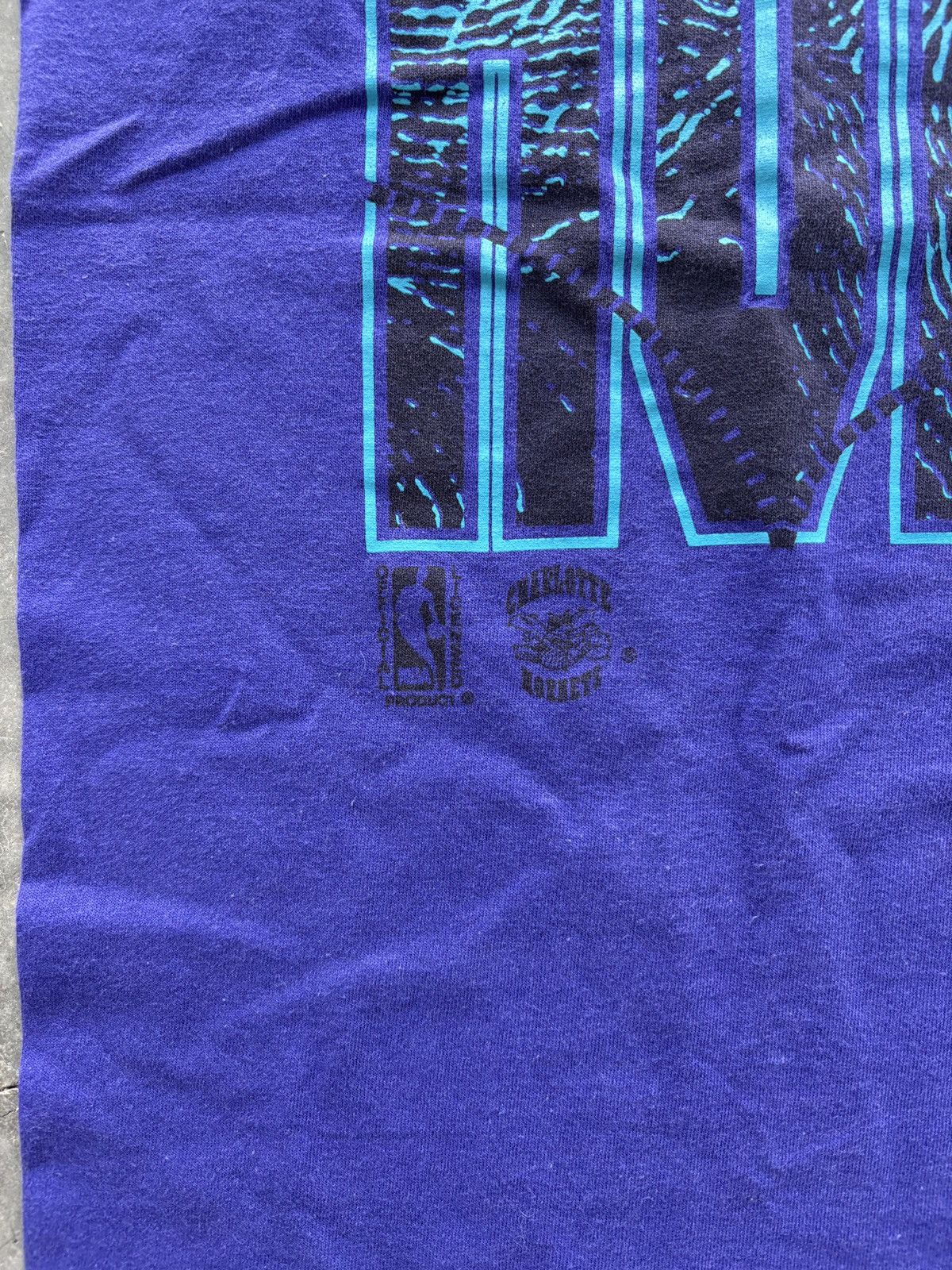 Zubaz Vintage 90s Charlotte Hornets Graphic Tee Size US L / EU 52-54 / 3 - 3 Thumbnail
