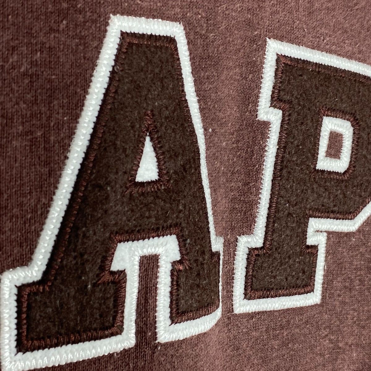 Bape Vintage BAPE Hoodie A Bathing Ape Brown College Logo Size US L / EU 52-54 / 3 - 7 Thumbnail