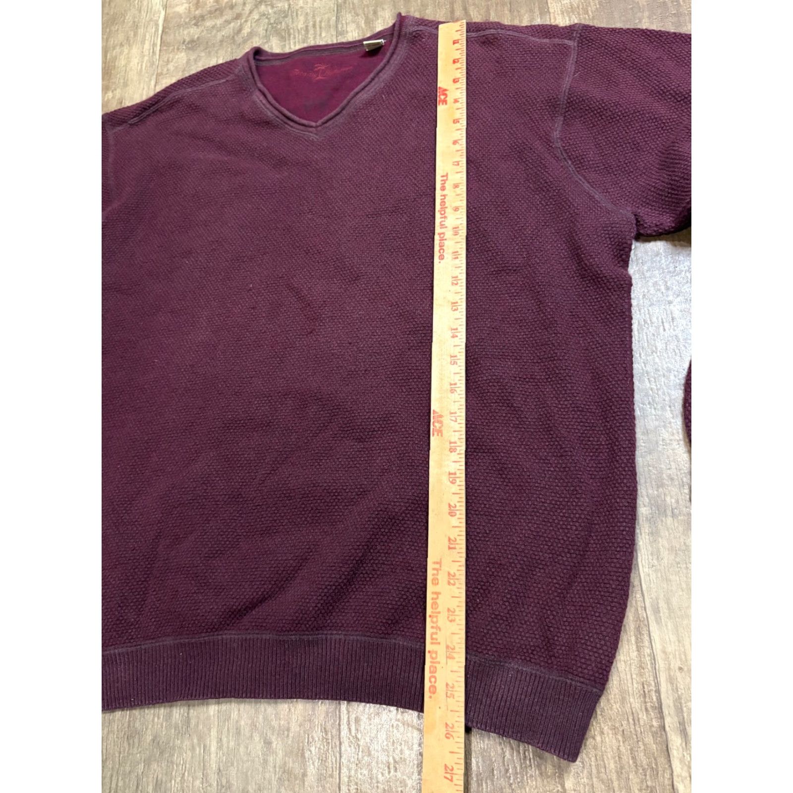 Tommy Bahama Tommy Bahama Pullover Sweatshirt Mens XL Maroon Red Cotton Wool Logo Zipper Sweater Long Sleeve Golf Walking Regular Mens Size US XL / EU 56 / 4 - 2 Thumbnail