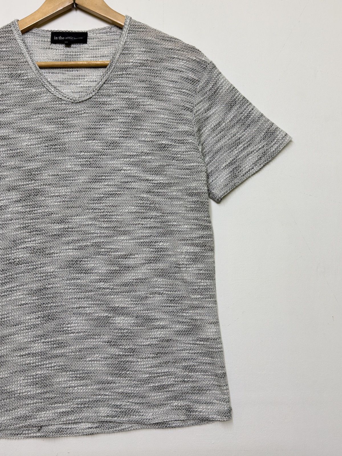 If Six Was Nine In The Attic Melange V Neck Knit Tee Japan Size US S / EU 44-46 / 1 - 4 Thumbnail