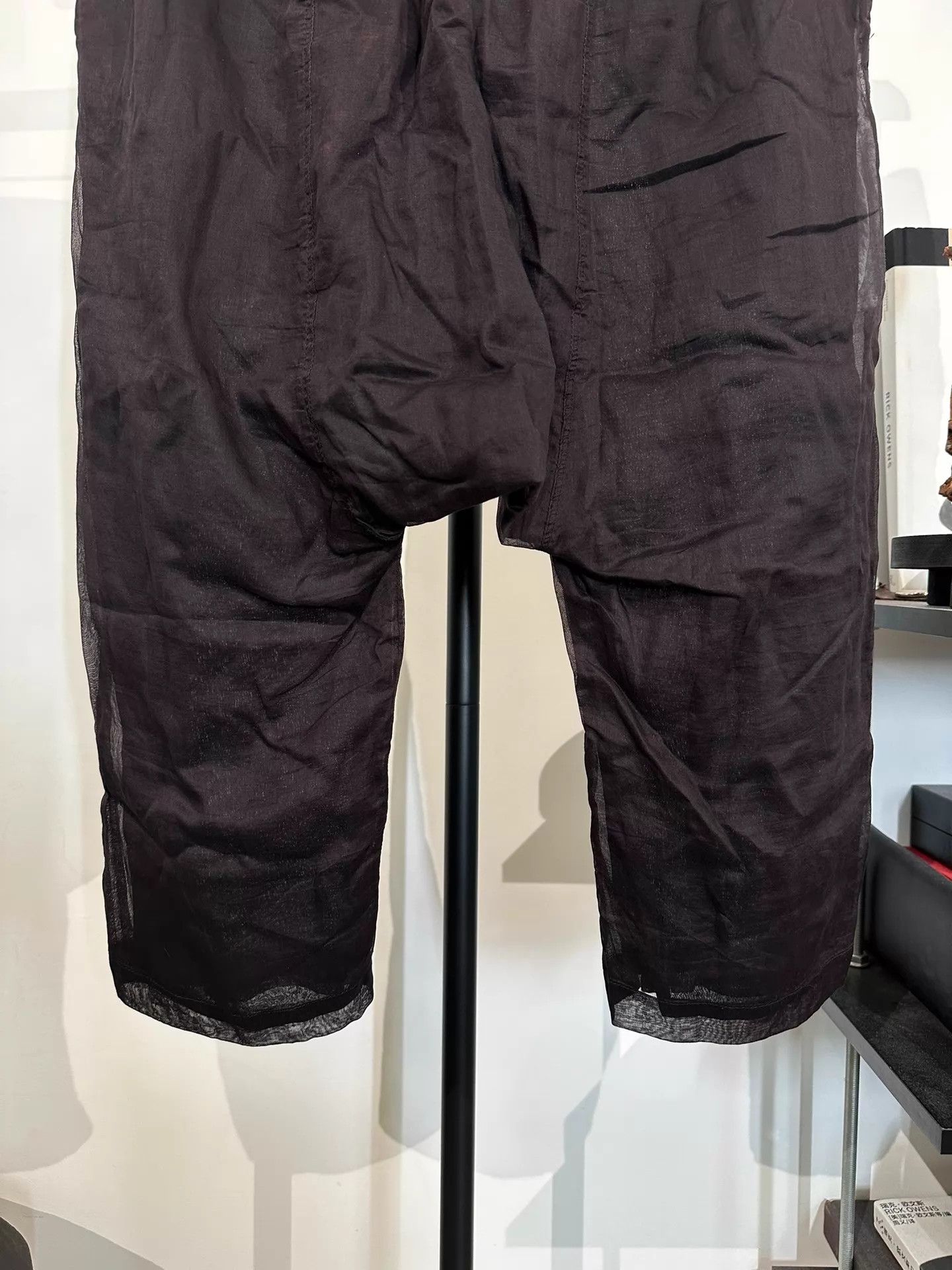 Rick Owens Rick Owens Main Line Double Layer Mesh Cropped Pants 48 Size US 32 / EU 48 - 4 Thumbnail