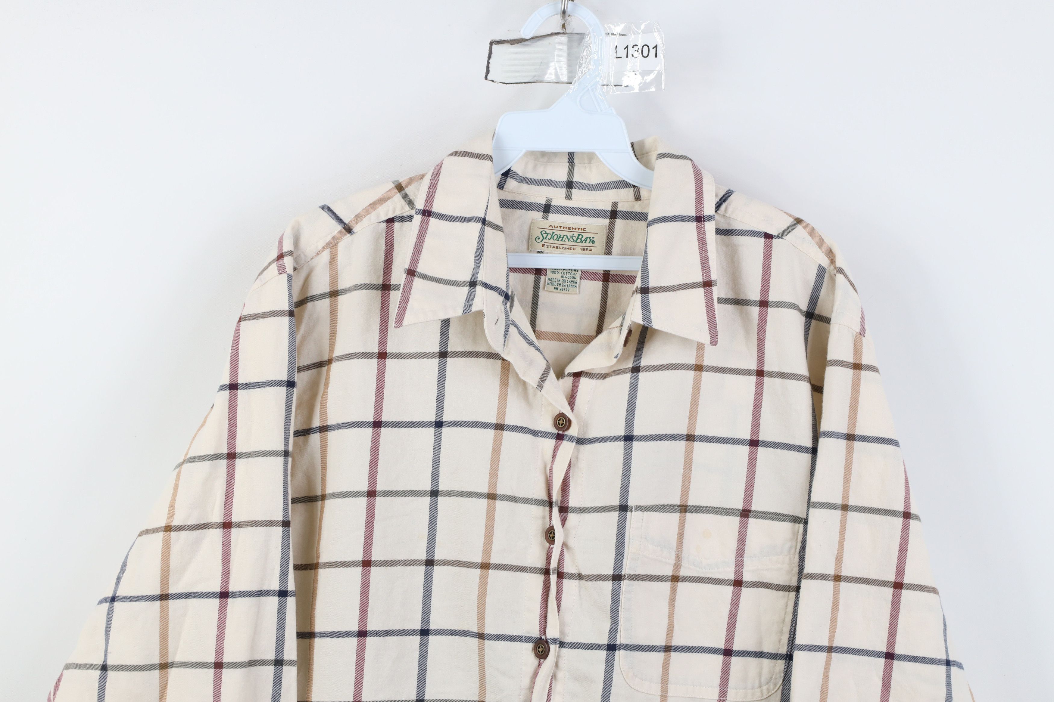 Vintage Vintage 90s Streetwear Flannel Collared Button Shirt Plaid Size XXL / US 16-18 / IT 52-54 - 2 Thumbnail