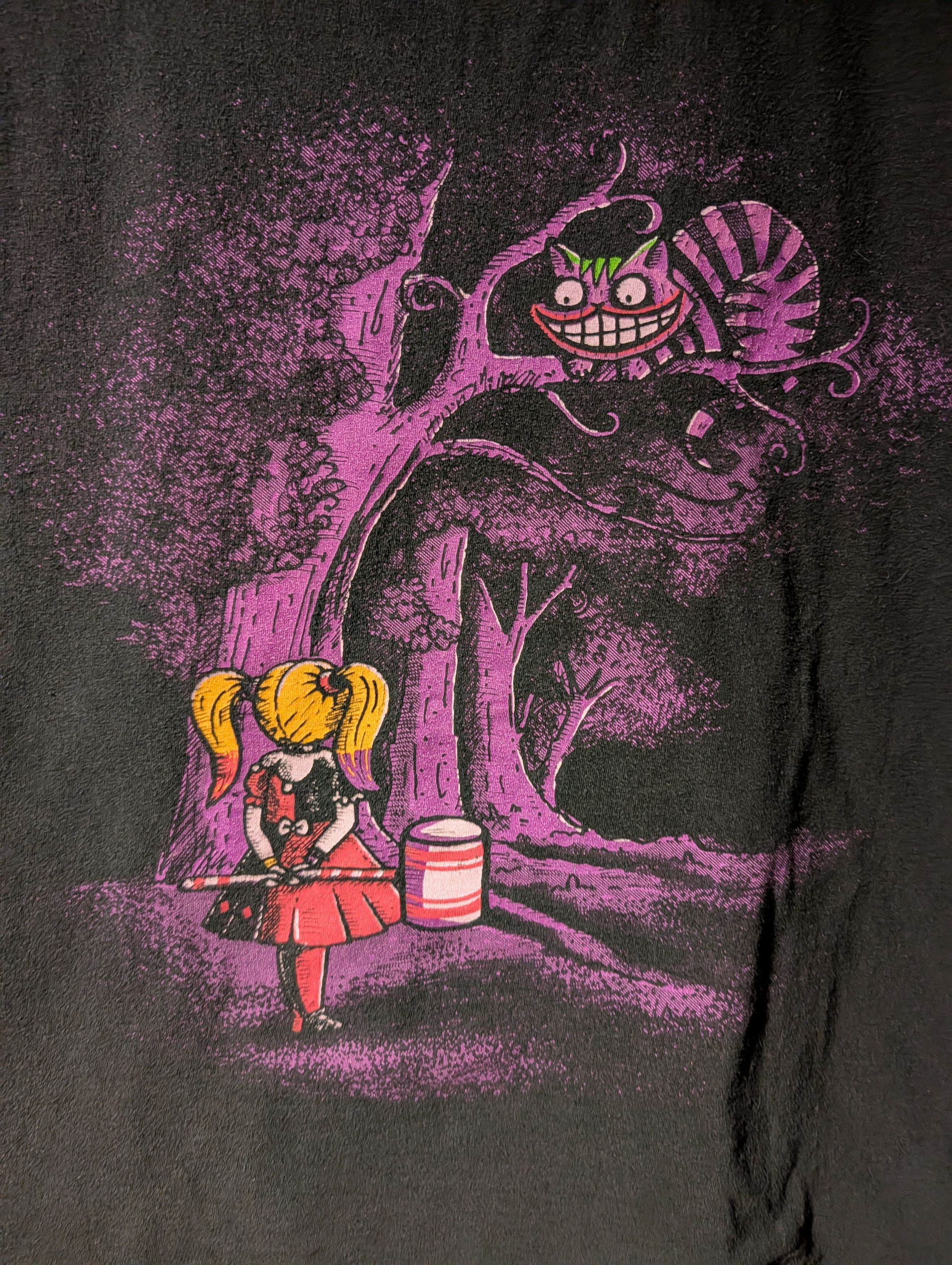 Disney Alice In Wonderland Shirt Cheshire Mad Hatter Disney Tee Size US XXL / EU 58 / 5 - 2 Thumbnail
