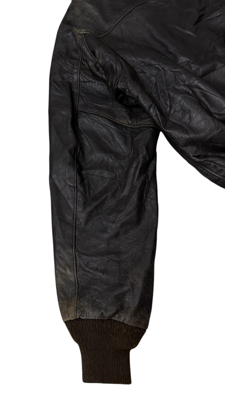 Schott Vintage Schott A2 Military Flyer Leather Jacket Size US M / EU 48-50 / 2 - 17 Thumbnail