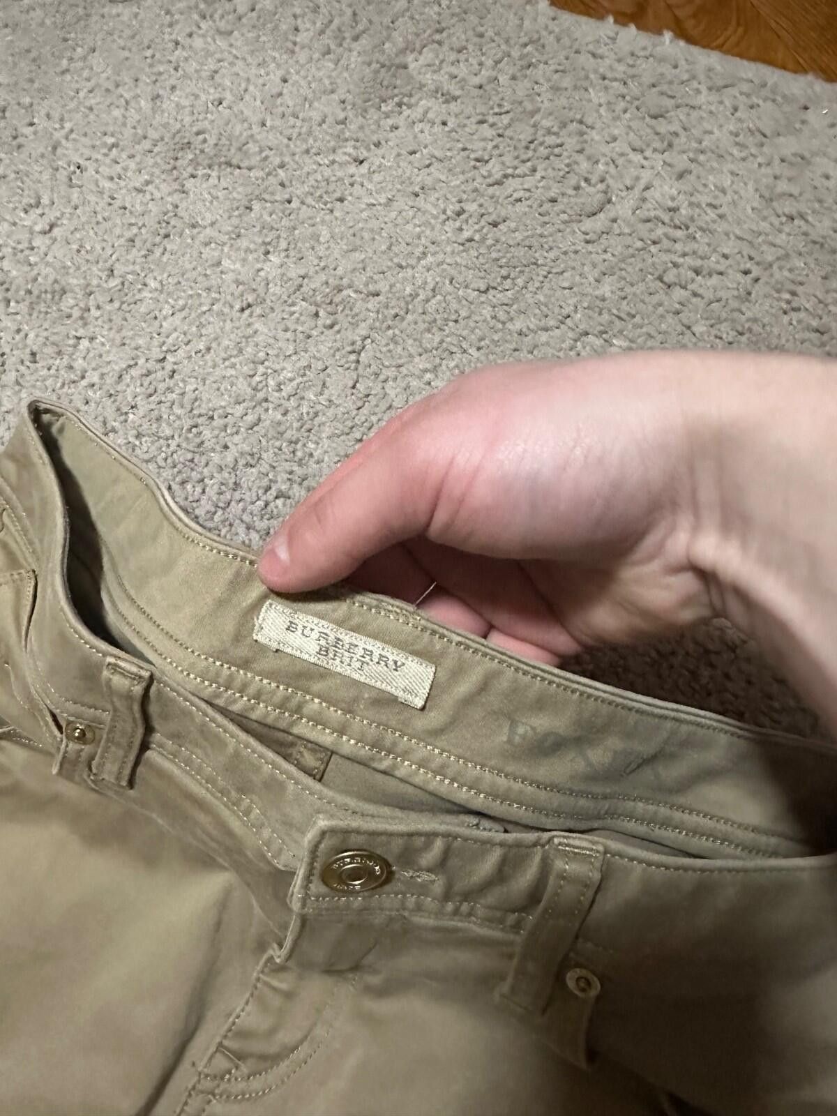 Burberry Burberry Brit Womens Jeans Size 28 Brown Cotton Skinny Size 28" / US 6 / IT 42 - 4 Thumbnail