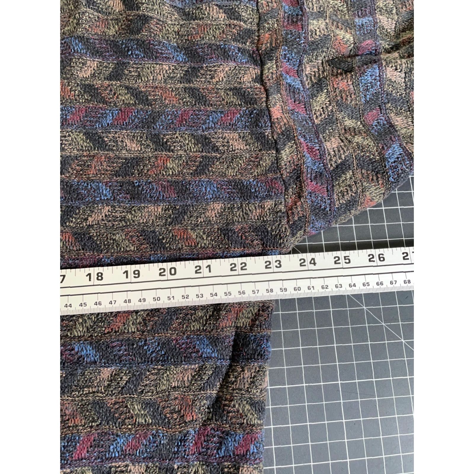 Vintage Vintage San Mateo Island Men's Medium Sweater Geometric Zig Zag Pattern Cotton Relaxed Fit Pullover 90s Casual Men Size US M / EU 48-50 / 2 - 5 Thumbnail