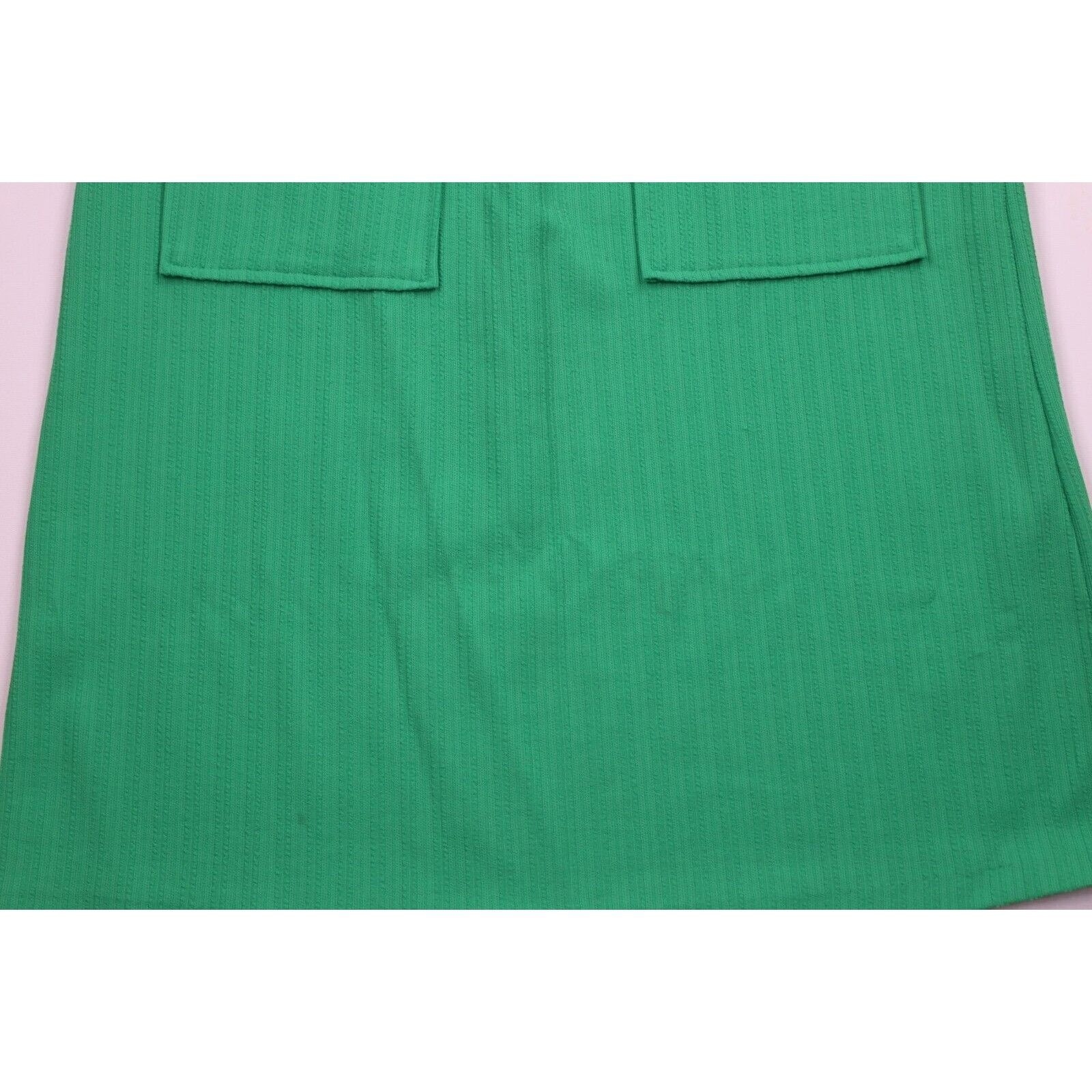 Vintage Vintage 70s Streetwear Textured Ribbed Knit Pocket Skirt Size 34" / US 12 / IT 48 - 3 Thumbnail