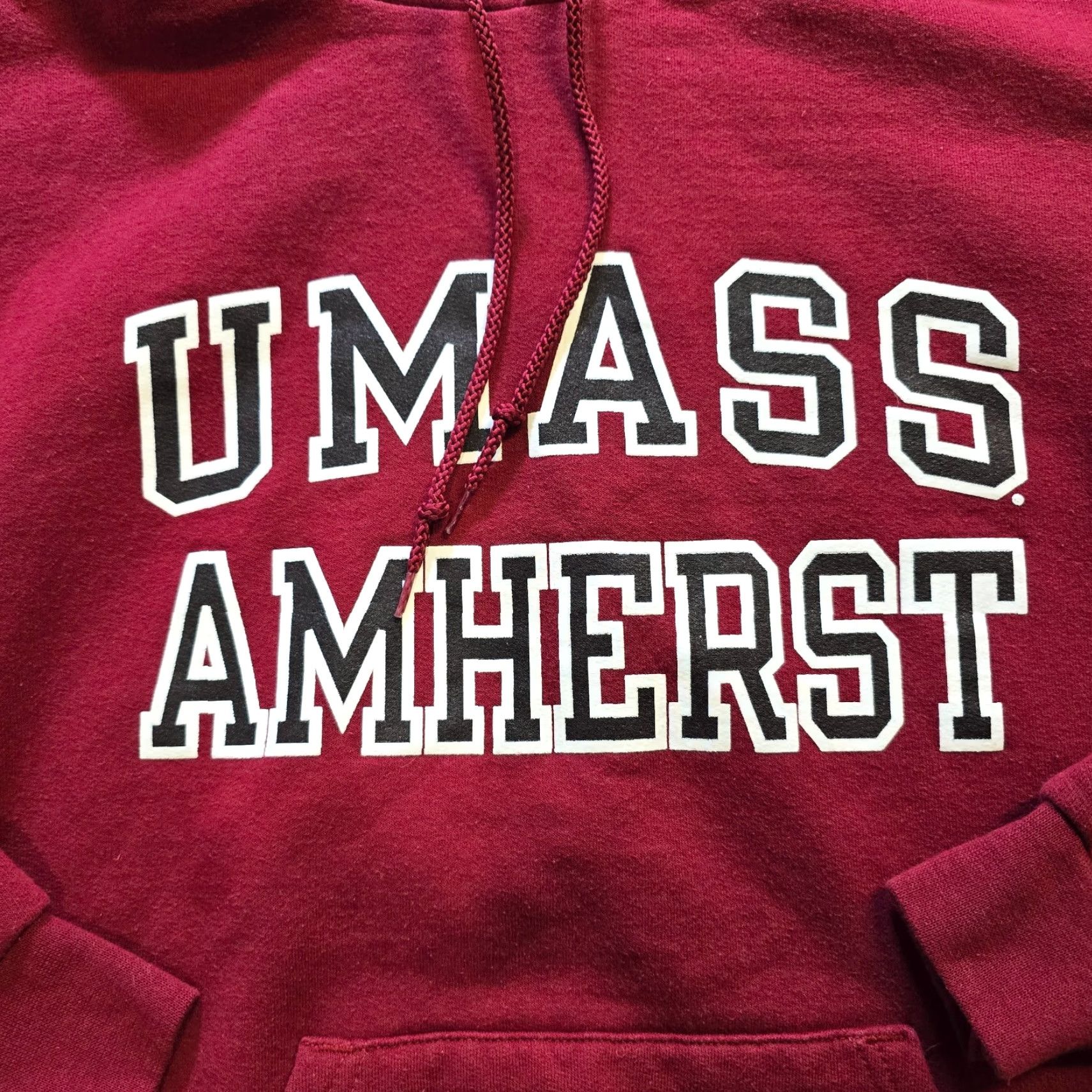 Champion Champion Hoodie Mens Size Medium Red U Mass Amherst Casual Pullover Hooded Pockets Lounge Size US M / EU 48-50 / 2 - 3 Thumbnail