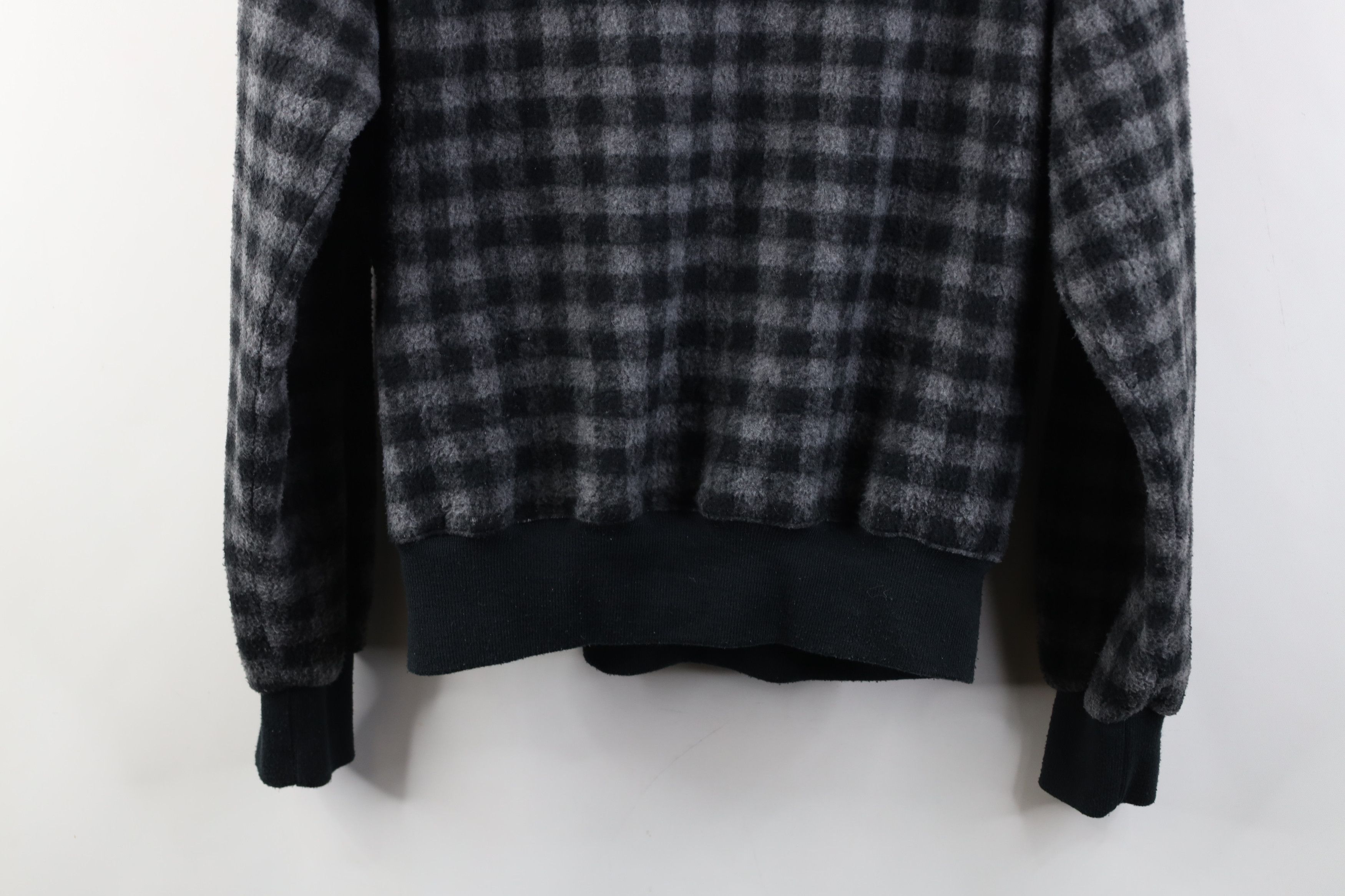 Vintage Vintage 90s Streetwear Fit Checkered Fleece Half Zip Sweater Size US M / EU 48-50 / 2 - 15 Thumbnail
