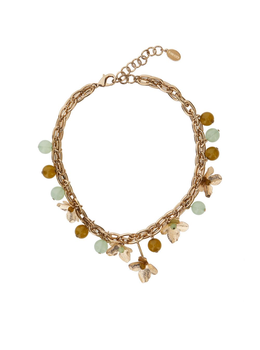TWINSET Necklace 'FLOWER + STONE' in Metallic Metal for Women Size ONE SIZE - 1 Thumbnail