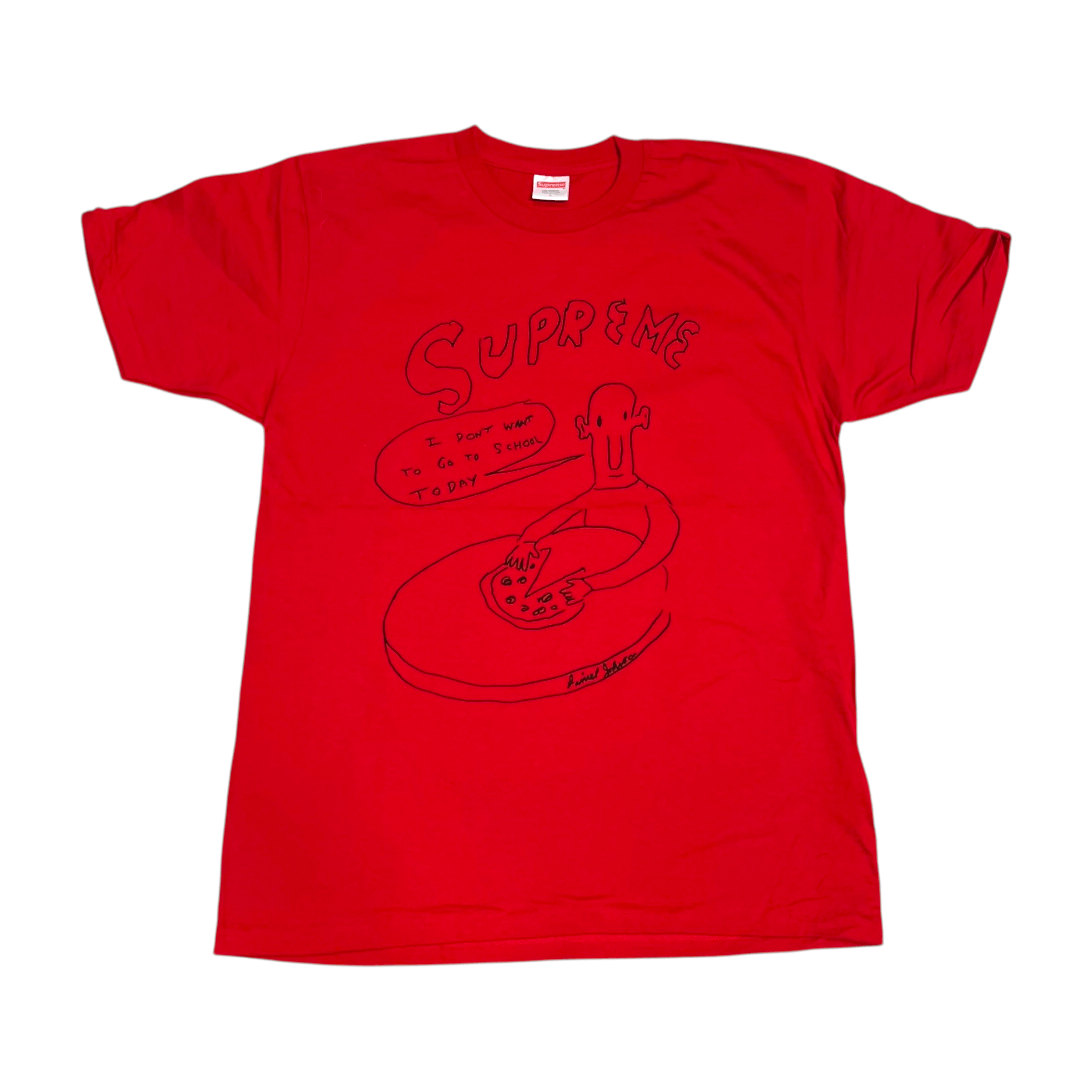 DEADSTOCK Supreme Daniel Johnston Pizza School T Shirt SS15