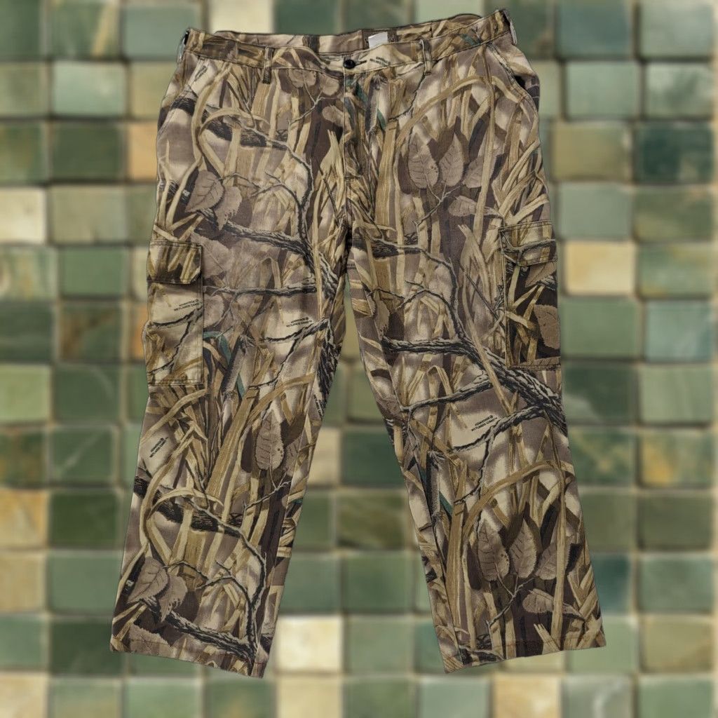 Vintage VINTAGE Whitewater Outdoors Pants Mens 3XL 44x30 Brown Advantage Camo Cargo P1M Size US 39 - 1 Thumbnail
